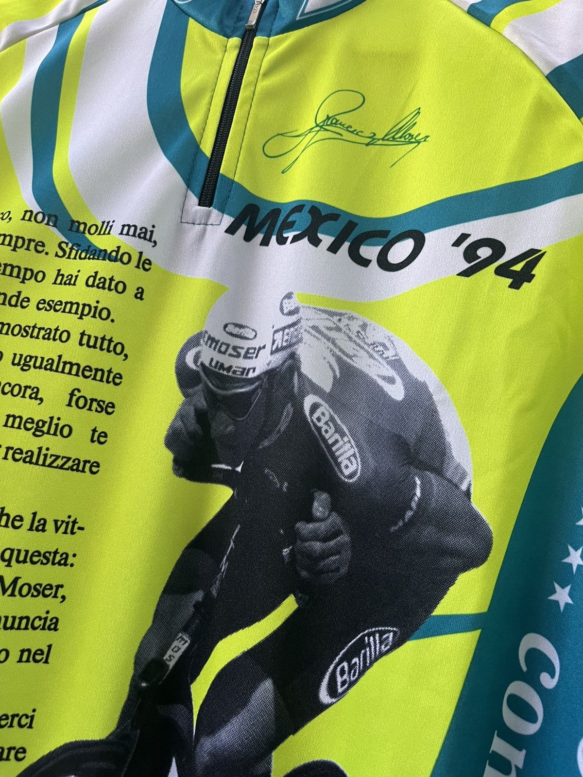 Vintage SEB Vintage Bicycle italian Jersey Francesco Moser Size US XXL / EU 58 / 5 - 5 Thumbnail