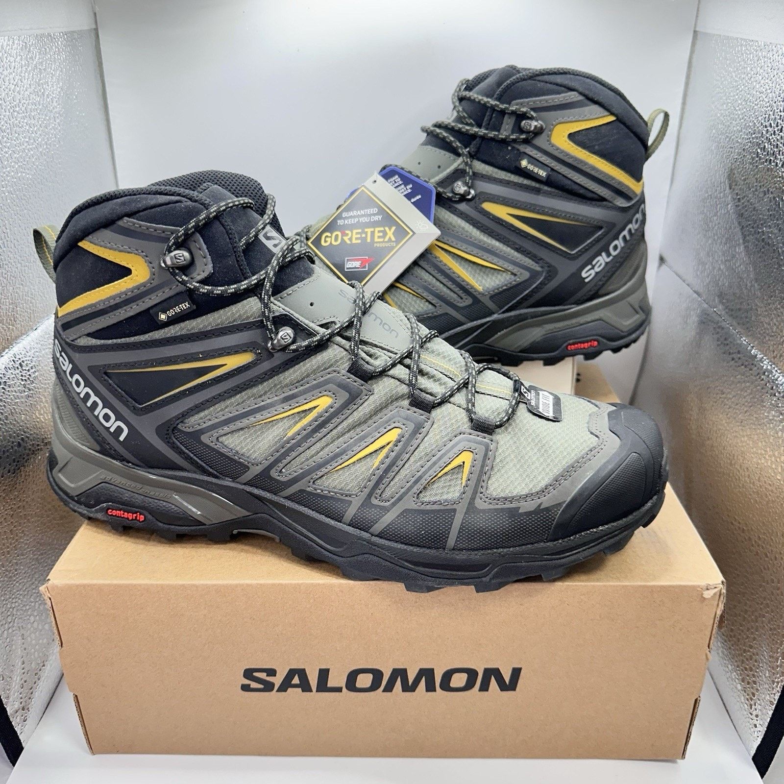 Salomon SALOMON X Ultra 3 Mid GTX Men’s Hiking Boots | Size 13 (W) Size US 13 / EU 46 - 1 Thumbnail