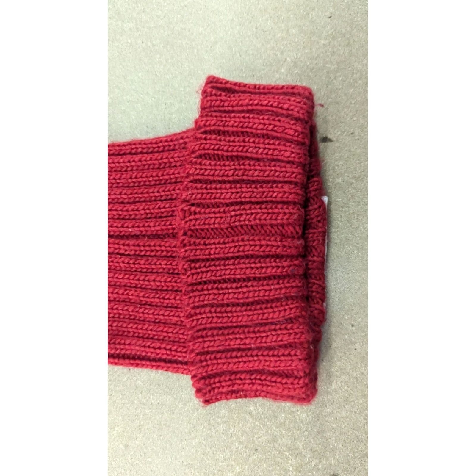 Vintage VINTAGE Norway Flag Red Beanie Hat One Size Stretch Ribbon Pom Pom Cuffed Size ONE SIZE - 5 Thumbnail