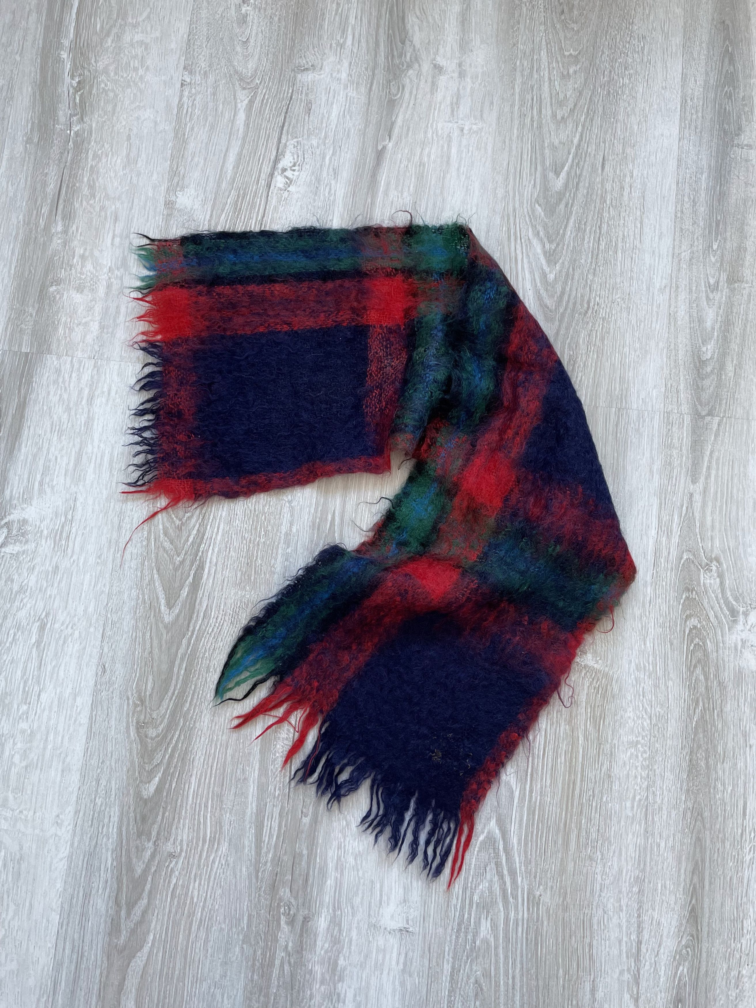 Vintage Vintage 90s Mohair Retro Scarf Size ONE SIZE - 1 Thumbnail