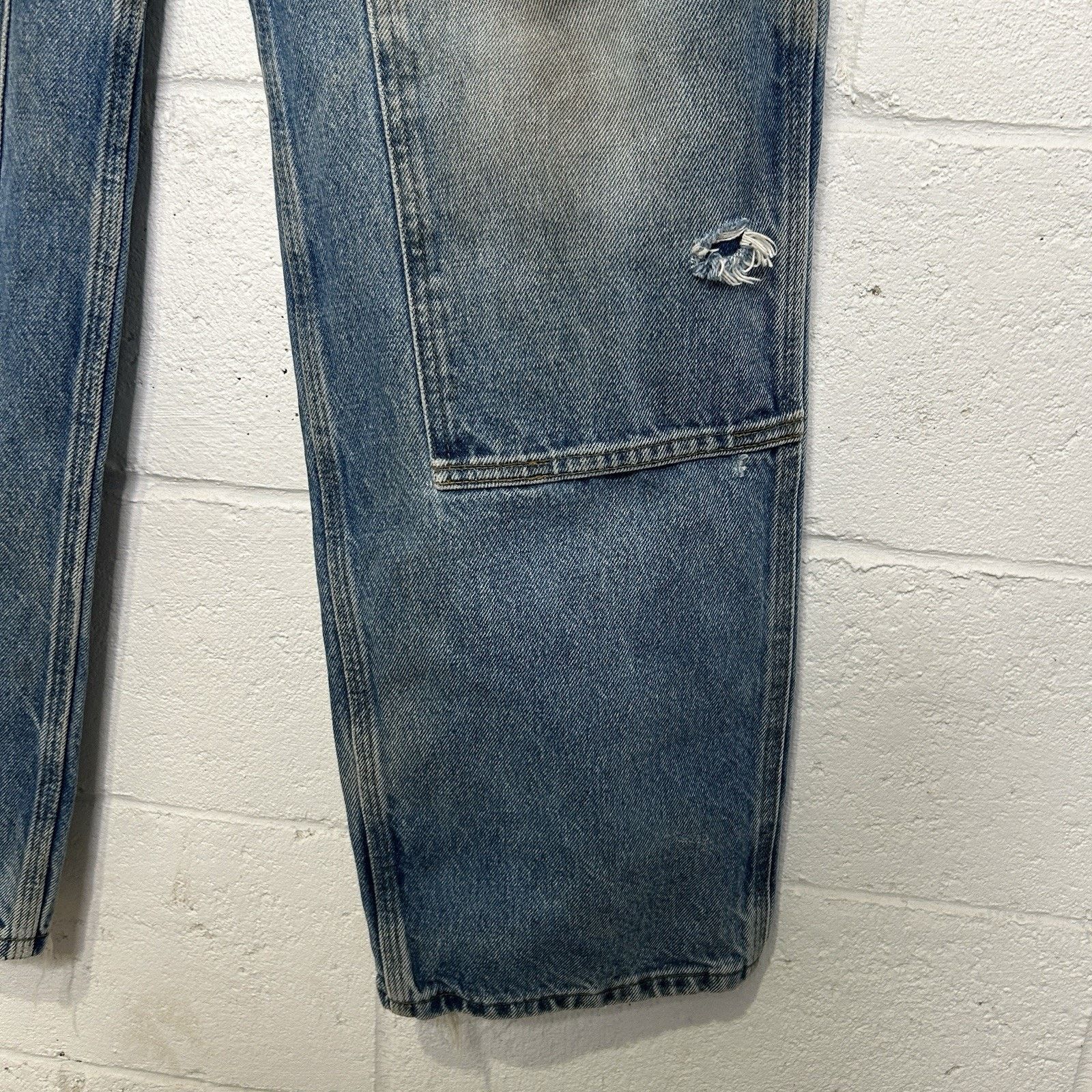 Carhartt Vintage Carhartt Logger Denim DoubleKnee Pants “Darkstone” Size US 32 / EU 48 - 6 Thumbnail