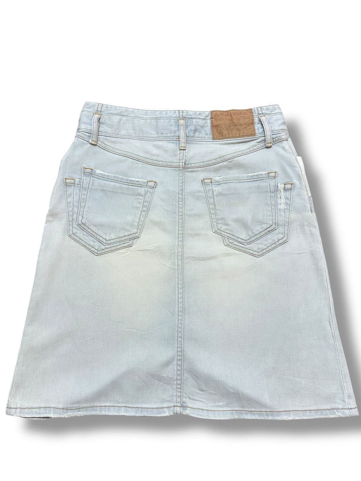 Katharine Hamnett London Vintage Katherine Hamnet London Faded Mini Skirts Size 28" / US 6 / IT 42 - 7 Thumbnail