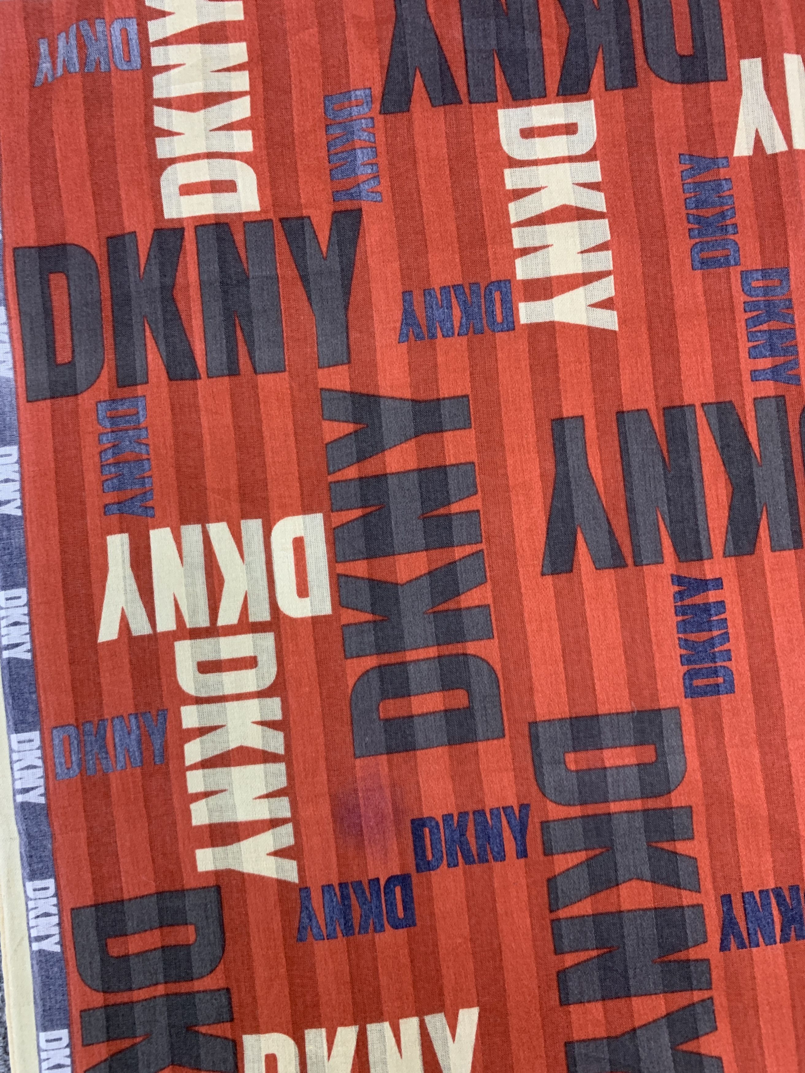 DKNY × Vintage Vintage DKNY Monogram Scarf Handkerchief - HKA971 Size ONE SIZE - 5 Thumbnail