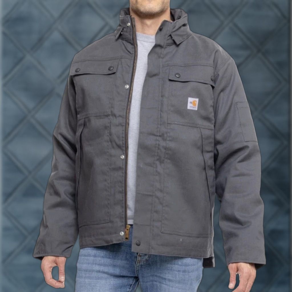 Carhartt Carhartt FR Full Swing Quick Duck Jacket Coat Gray OJ2182-FRM Men's 2XL Relaxed Size US XXL / EU 58 / 5 - 1 Thumbnail