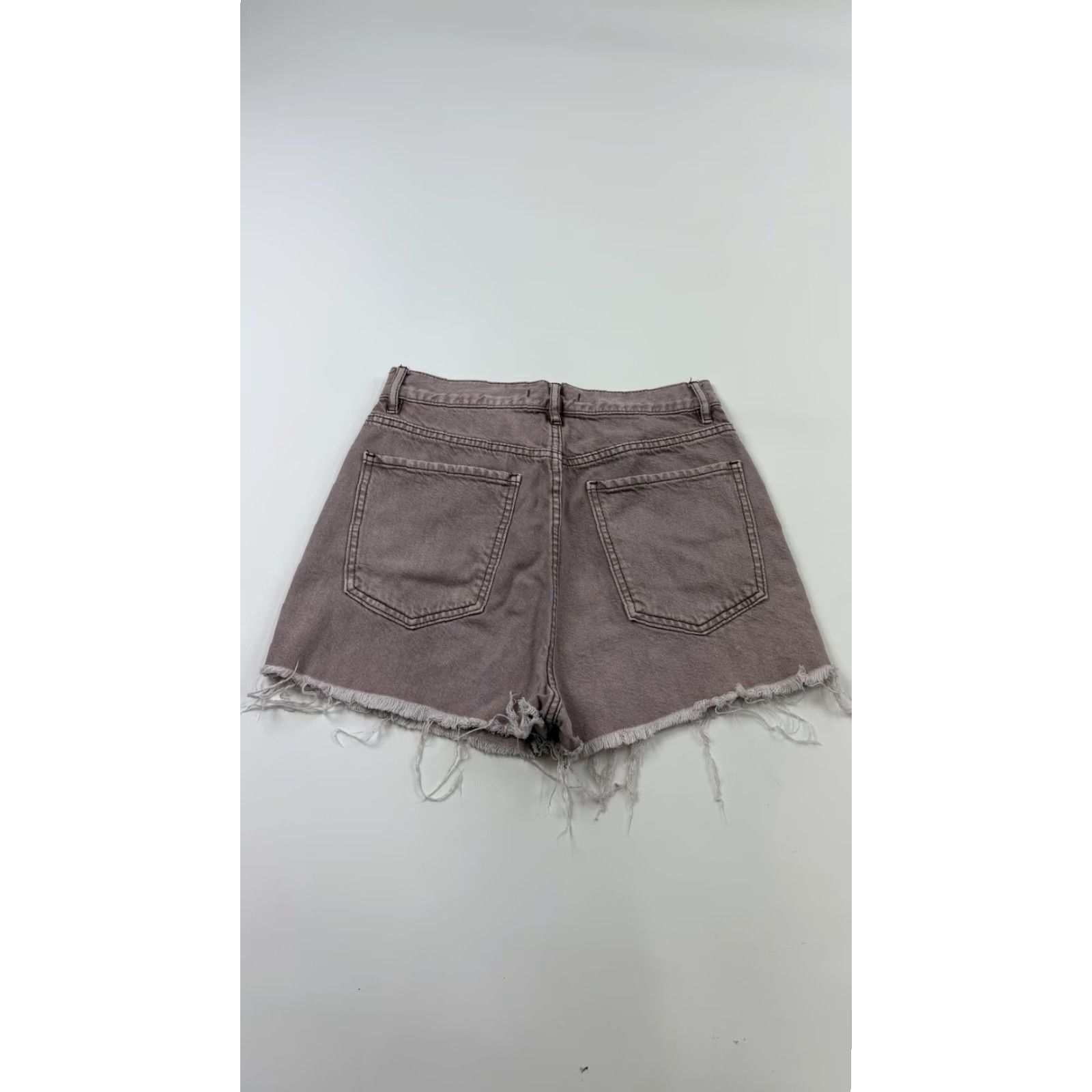 Pacsun Pacsun Dad Jean Shorts Womens 28 Purple High Rise Frayed Hem Denim Distressed Size 28" / US 6 / IT 42 - 7 Thumbnail
