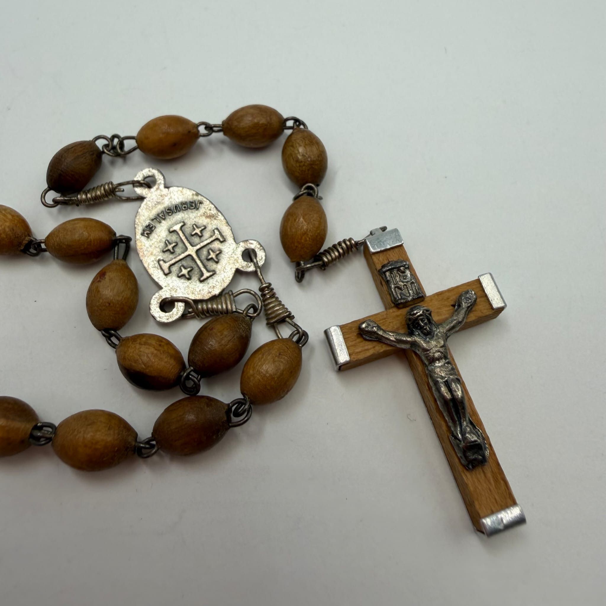 Other Jerusalem Olive Wood Rosary Necklace - Handmade Holy Land Size ONE SIZE - 3 Thumbnail