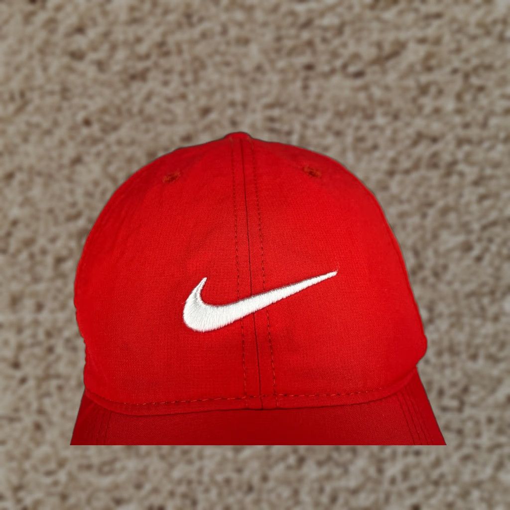 Nike Nike Golf Hat Cap Strap Back One Size Adult Red Poly Hat Nike Golf Hat Cap Strap Back Adult One Size Red Poly Younlife Pv Masters Golf Size ONE SIZE - 1 Thumbnail