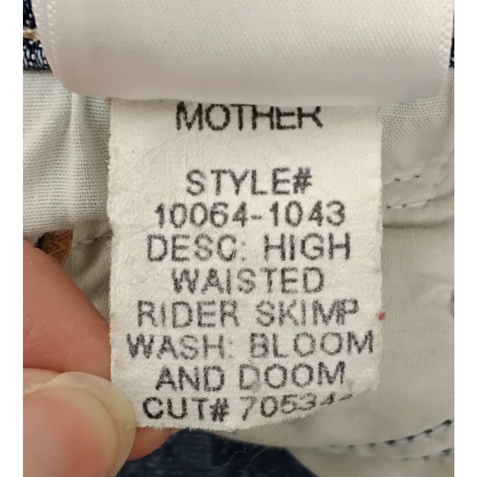 MOTHER Mother Jeans High Waisted Rider Skimp Women's 25" Waist Size 25" / US 0 / IT 36 - 11 Thumbnail