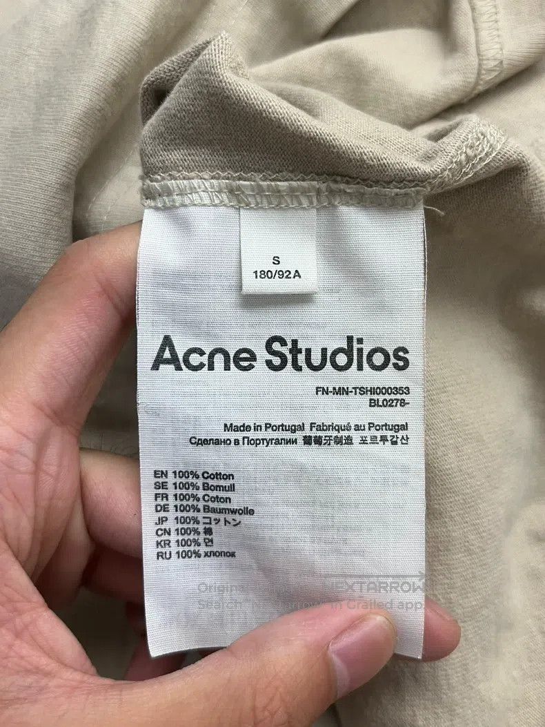 Acne Studios Acne Studios Solid Color Letter Printed Round Neck Short-s Size US S / EU 44-46 / 1 - 4 Thumbnail