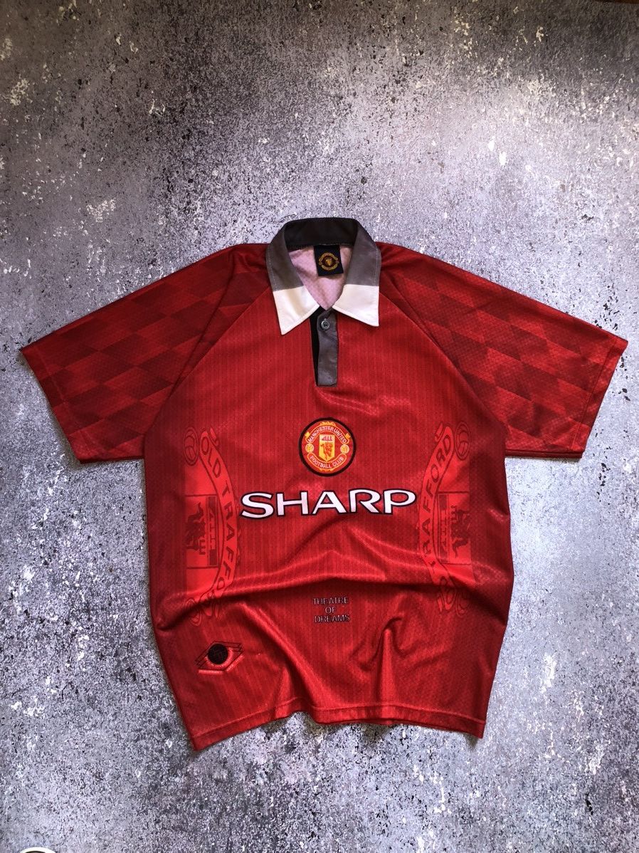 Vintage 1996/1997 Manchester United Vintage Soccer Jersey Tee Size US L / EU 52-54 / 3 - 1 Thumbnail