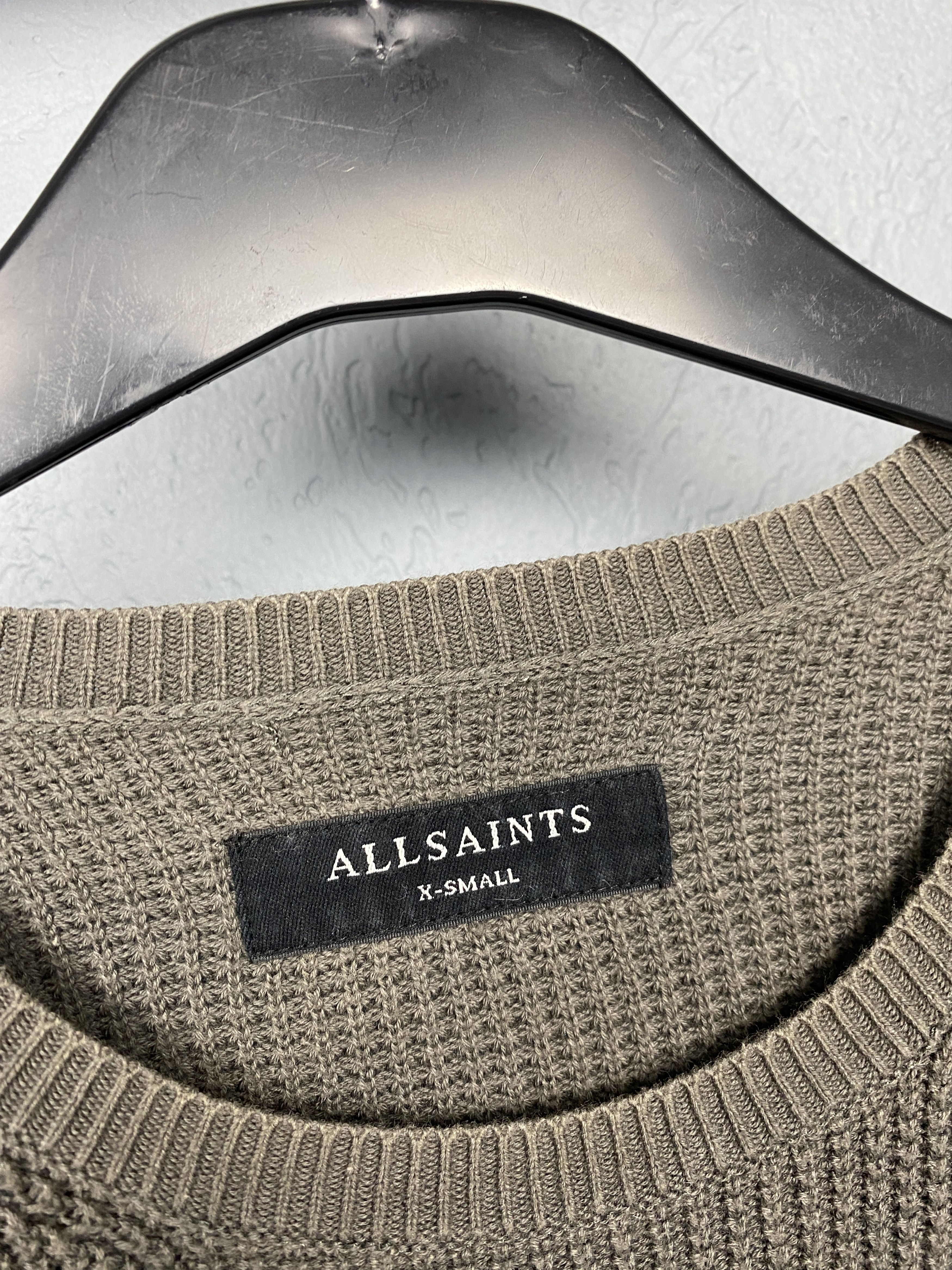 Allsaints Allsaints Mens Trias Crew Neck Knit Sweater Size US XS / EU 42 / 0 - 4 Thumbnail