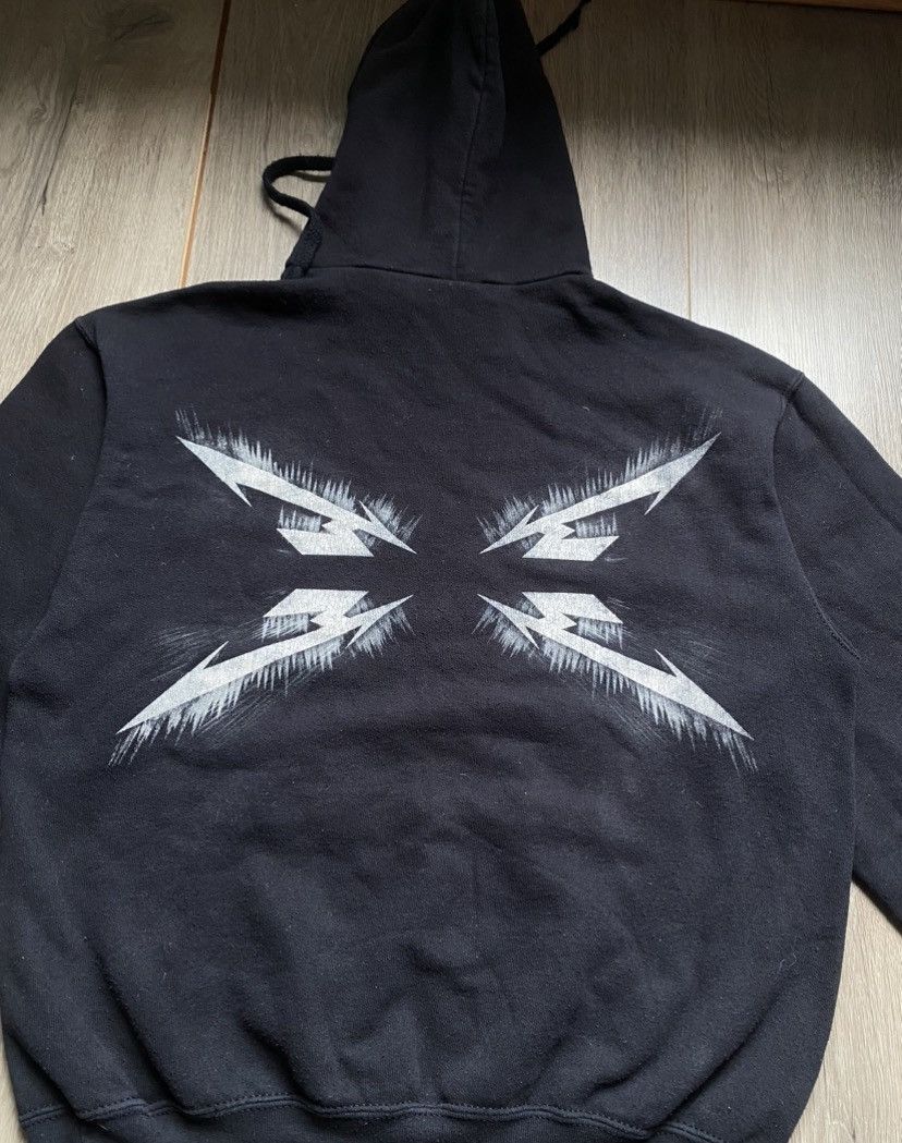 Metallica VINTAGE METALLICA CENTER LOGO HOODIE FADED BLACK Size US L / EU 52-54 / 3 - 8 Thumbnail