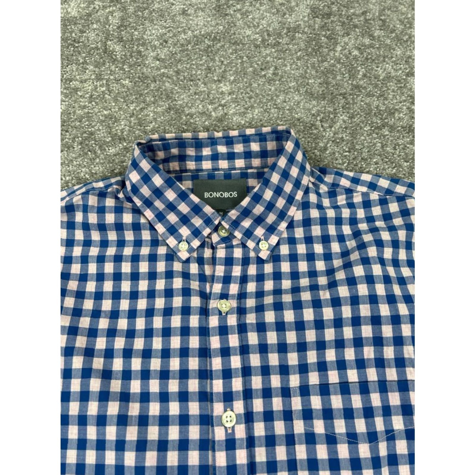 Bonobos Bonobos Shirt Mens M Blue Cotton Button Up Size US M / EU 48-50 / 2 - 2 Thumbnail