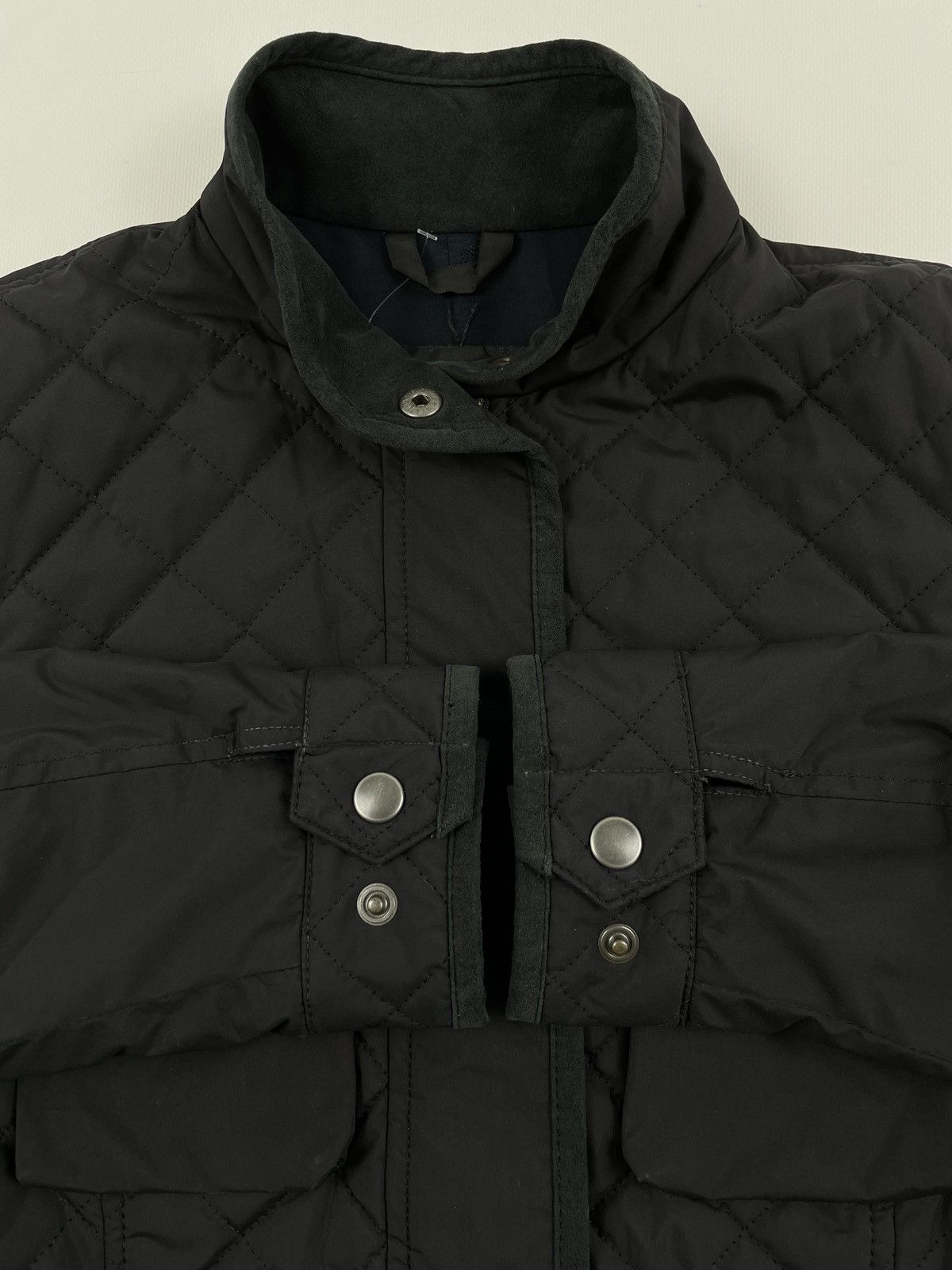 Belstaff Women’s Motorcycle England Silver Label Nylon Belted Jacket Bomber Size S / US 4 / IT 40 - 10 Thumbnail
