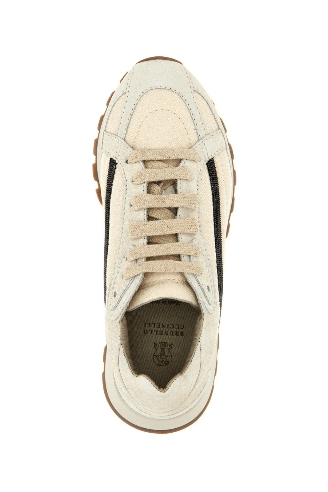 Brunello Cucinelli BRUNELLO CUCINELLI Beige Suede Sneakers New & Authentic Size US 7 / IT 37 - 4 Thumbnail