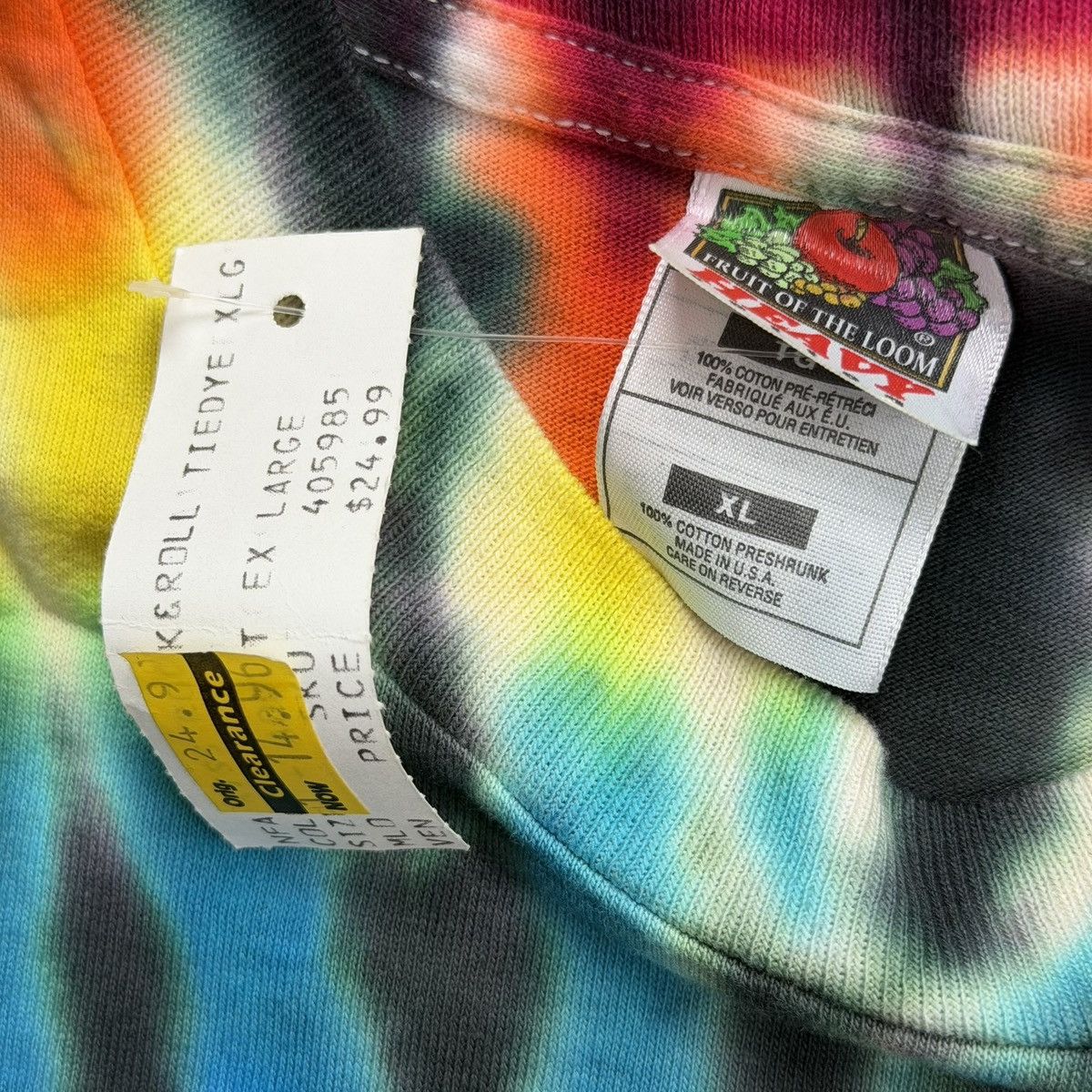 Band Tees NOS Vintage 1996 KISS Rock & Roll Over Tie-Dye Band T-Shirt Size US XL / EU 56 / 4 - 4 Thumbnail