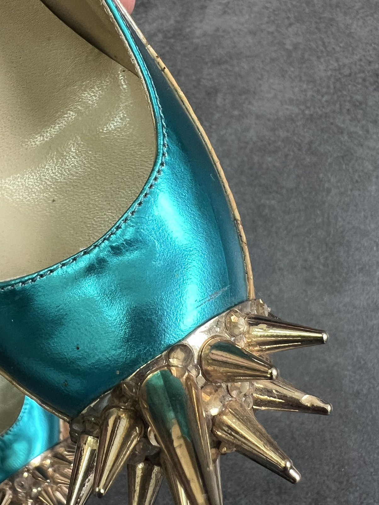 Christian Louboutin × Vintage Vintage Christian Louboutin spikes rare heels Size US 6 / IT 36 - 11 Thumbnail