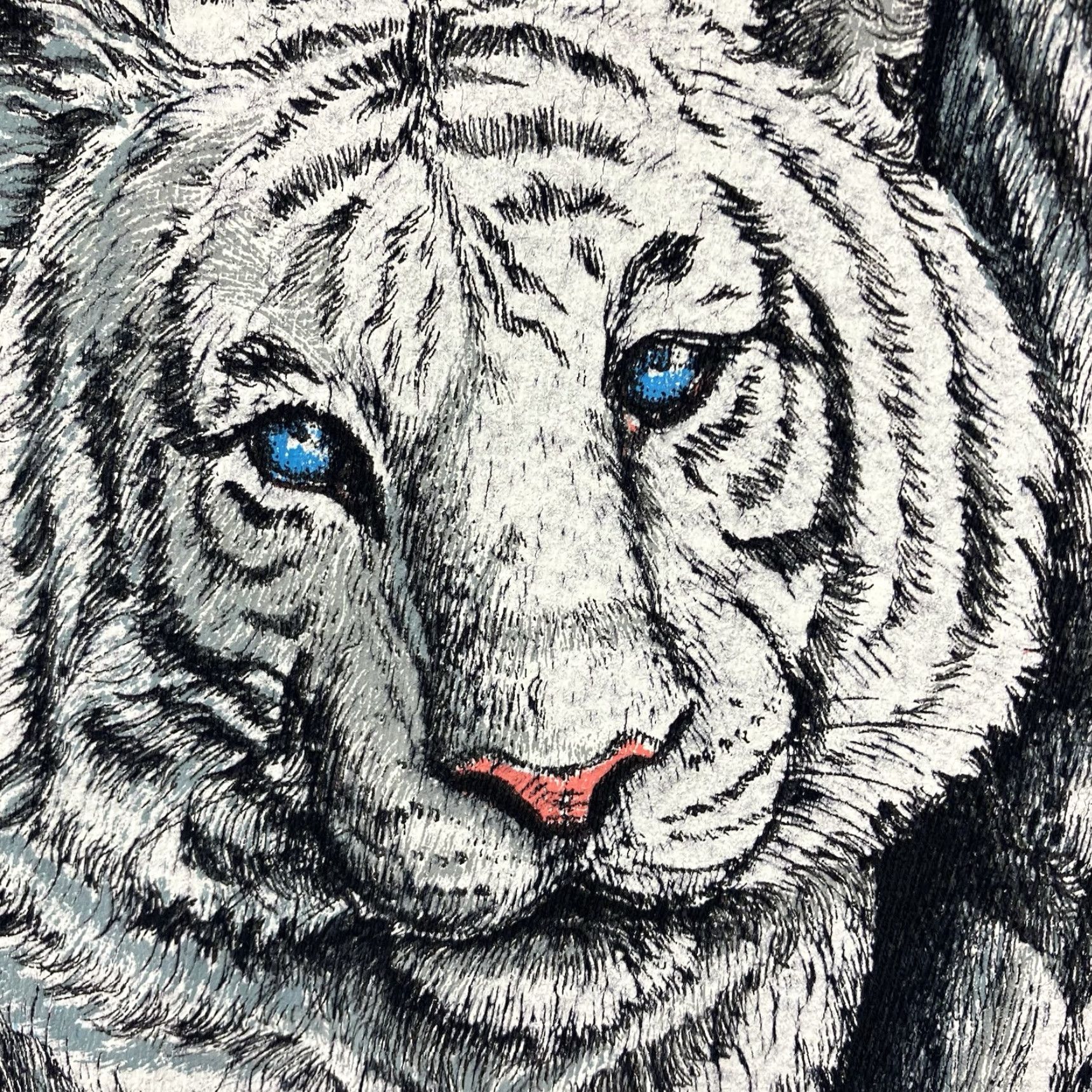 Vintage VINTAGE Eagle T Shirt White Tigers Men XL Heavyweight Graphic Print 90s Retro All Seasons Mens Size US XL / EU 56 / 4 - 7 Thumbnail