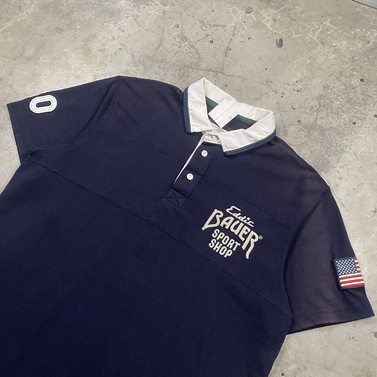 Eddie Bauer × Vintage y2k Eddie Bauer USA Polo Rugby Tee Size US XL / EU 56 / 4 - 3 Thumbnail