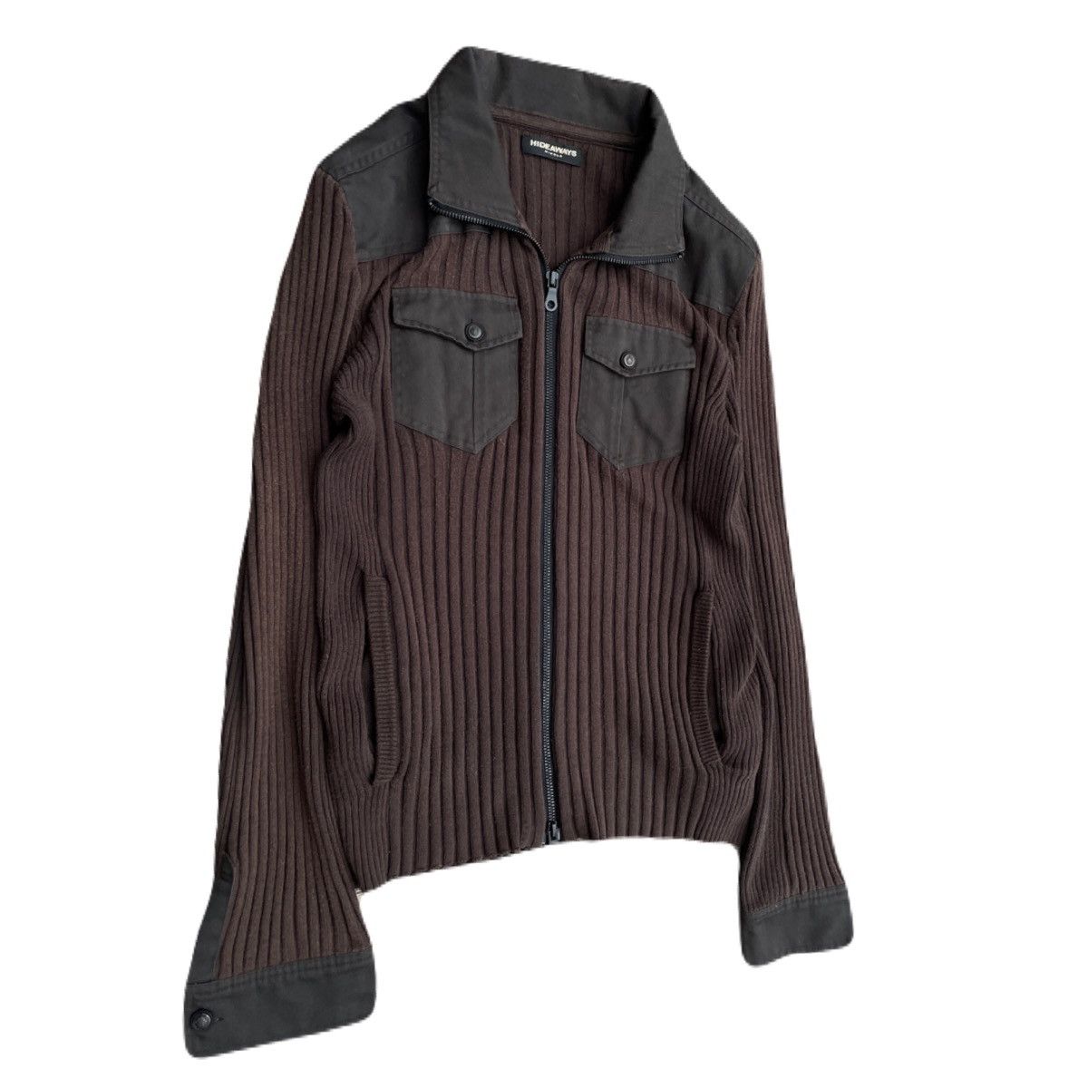 If Six Was Nine 2000s Japanese archive Vkei Docking Military Zip-up Knit Size US S / EU 44-46 / 1 - 3 Thumbnail