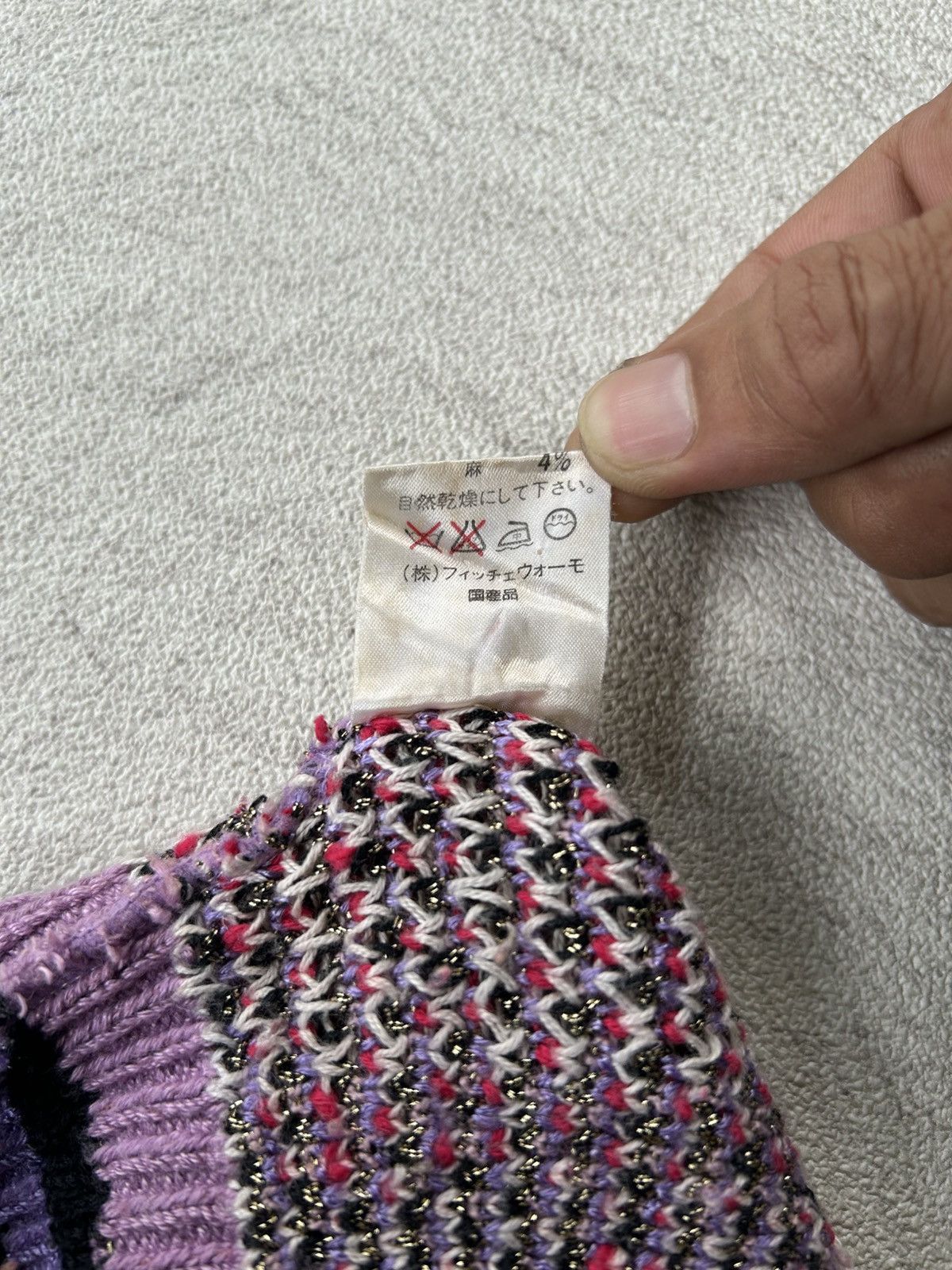 Yoshiyuki Konishi Vintage Ficce By Yoshiyuki Konishi Ficce Uomo Logo Knit Size US M / EU 48-50 / 2 - 8 Thumbnail