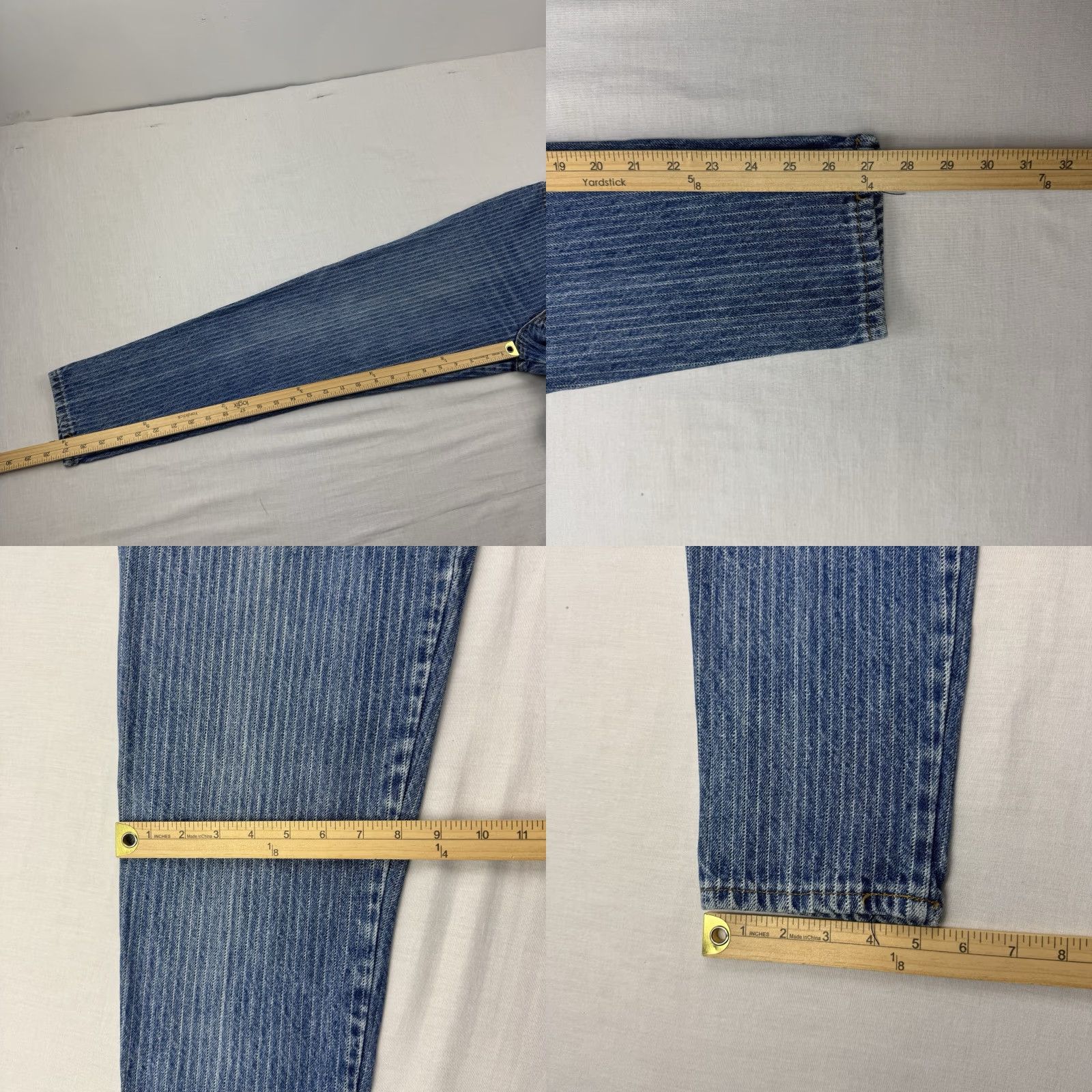 Vintage VINTAGE Eye Stoppers Jeans Womens 7 High Waisted 1980s Pin Striped Mom Style 80s Size 28" / US 6 / IT 42 - 8 Thumbnail