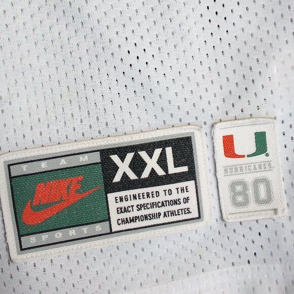 Nike Vintage Nike Jim Kelly Throwback Miami Hurricanes Jersey Size US XXL / EU 58 / 5 - 3 Thumbnail