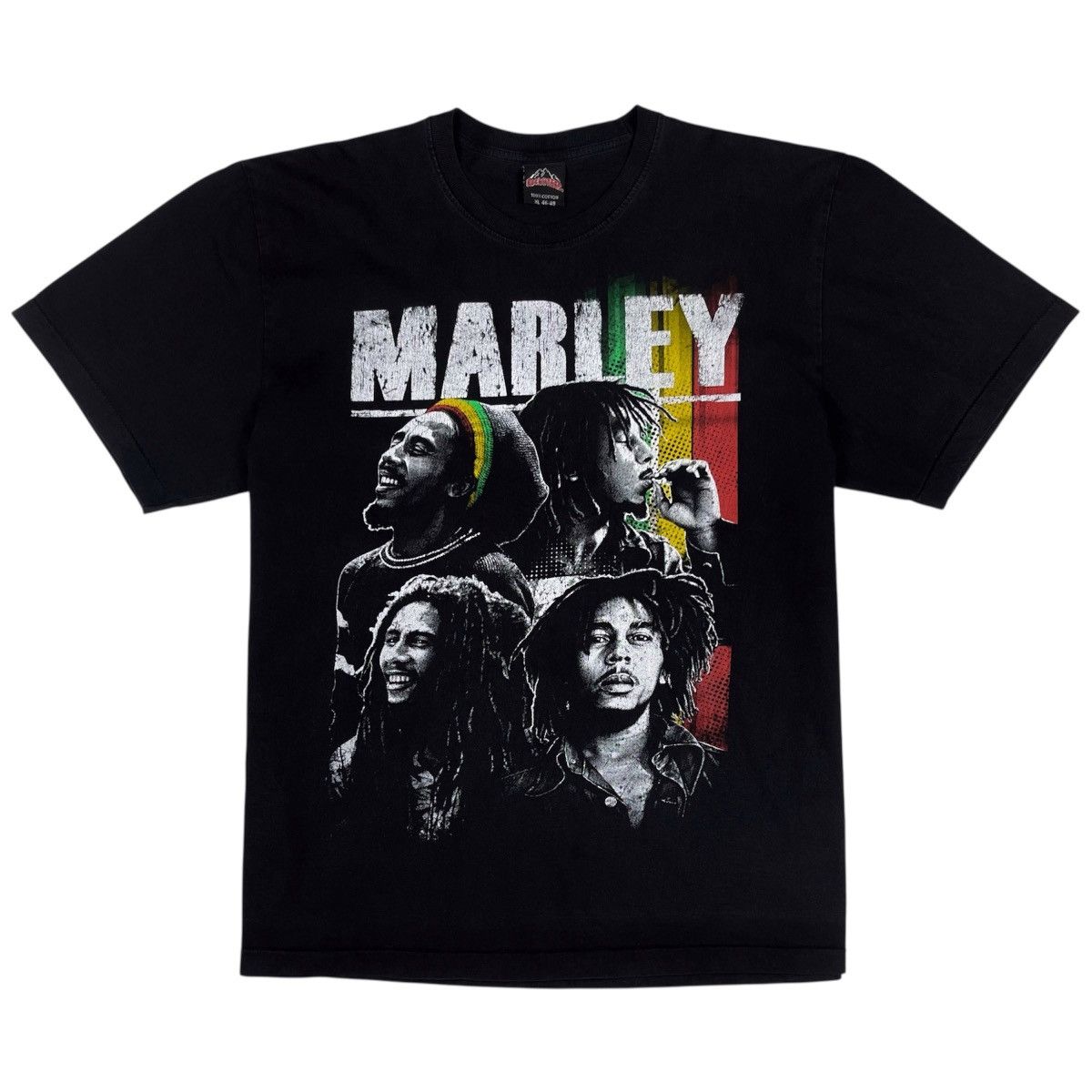 Bob Marley × Vintage Vintage 90’s Bob Marley Reggae Jamaica Graphic Tee Size US XL / EU 56 / 4 - 2 Thumbnail