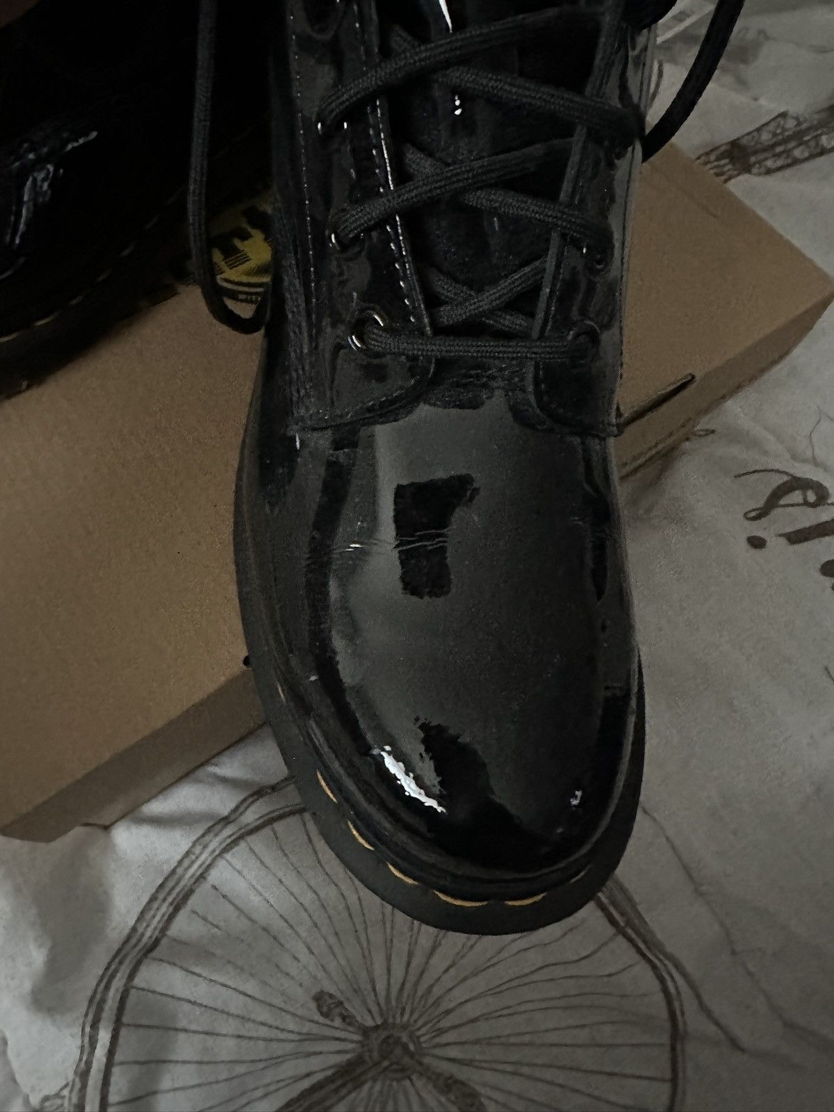 Dr. Martens Black patent leather boots Size US 10 / IT 40 - 8 Thumbnail