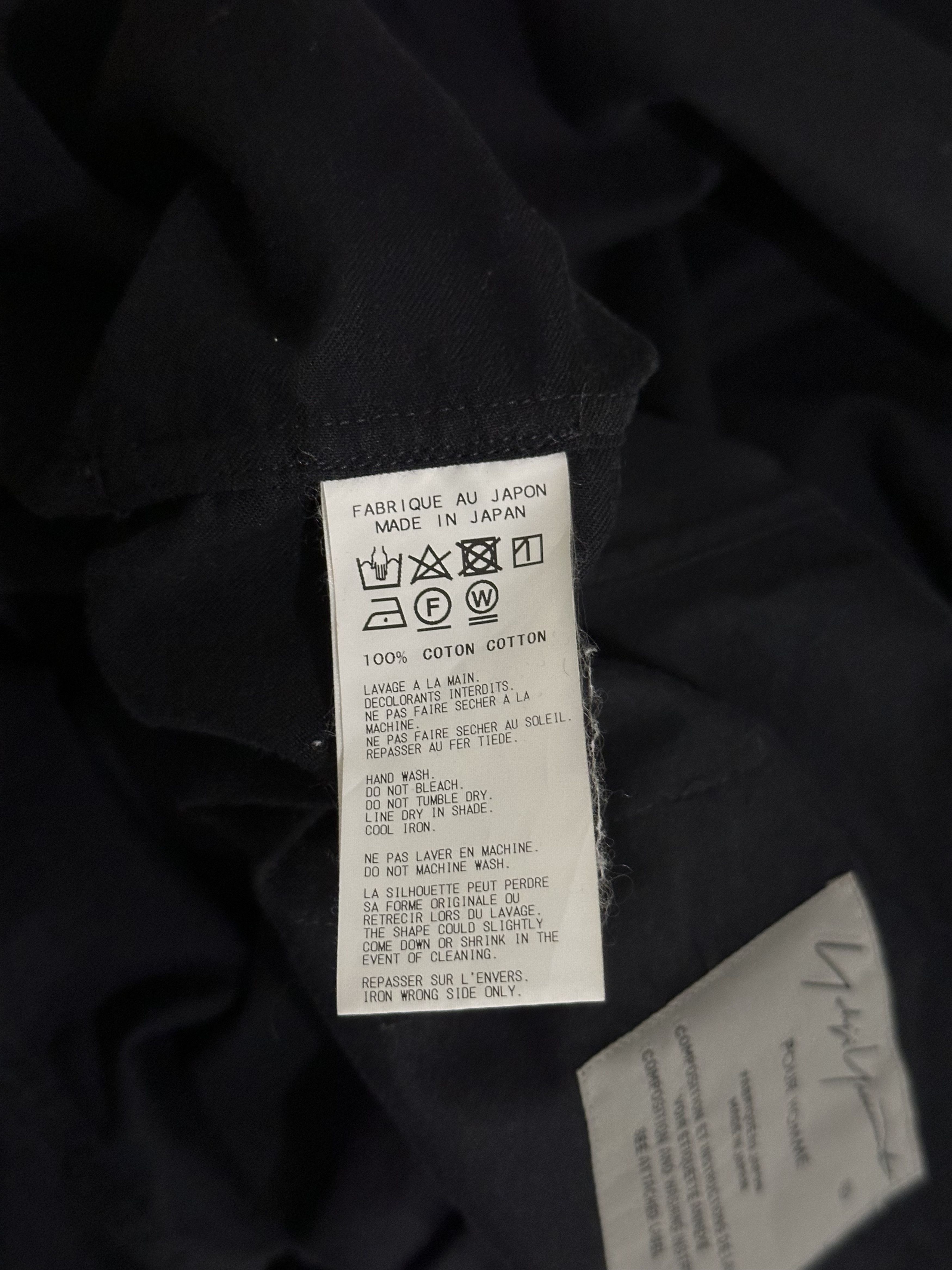 Yohji Yamamoto Yohji Yamamoto Pour Homme Steff Logo button up Shirts Size US L / EU 52-54 / 3 - 5 Thumbnail
