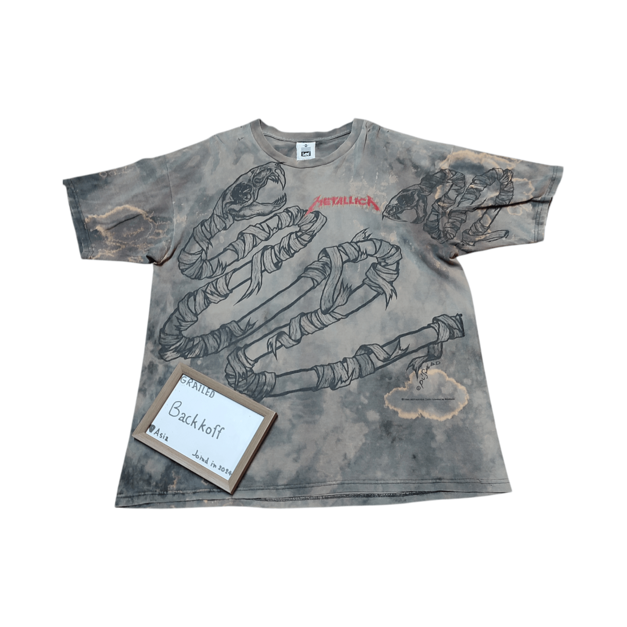 Metallica × Vintage Vintage 1992 Metallica pushead T-shirt Size US XL / EU 56 / 4 - 1 Thumbnail