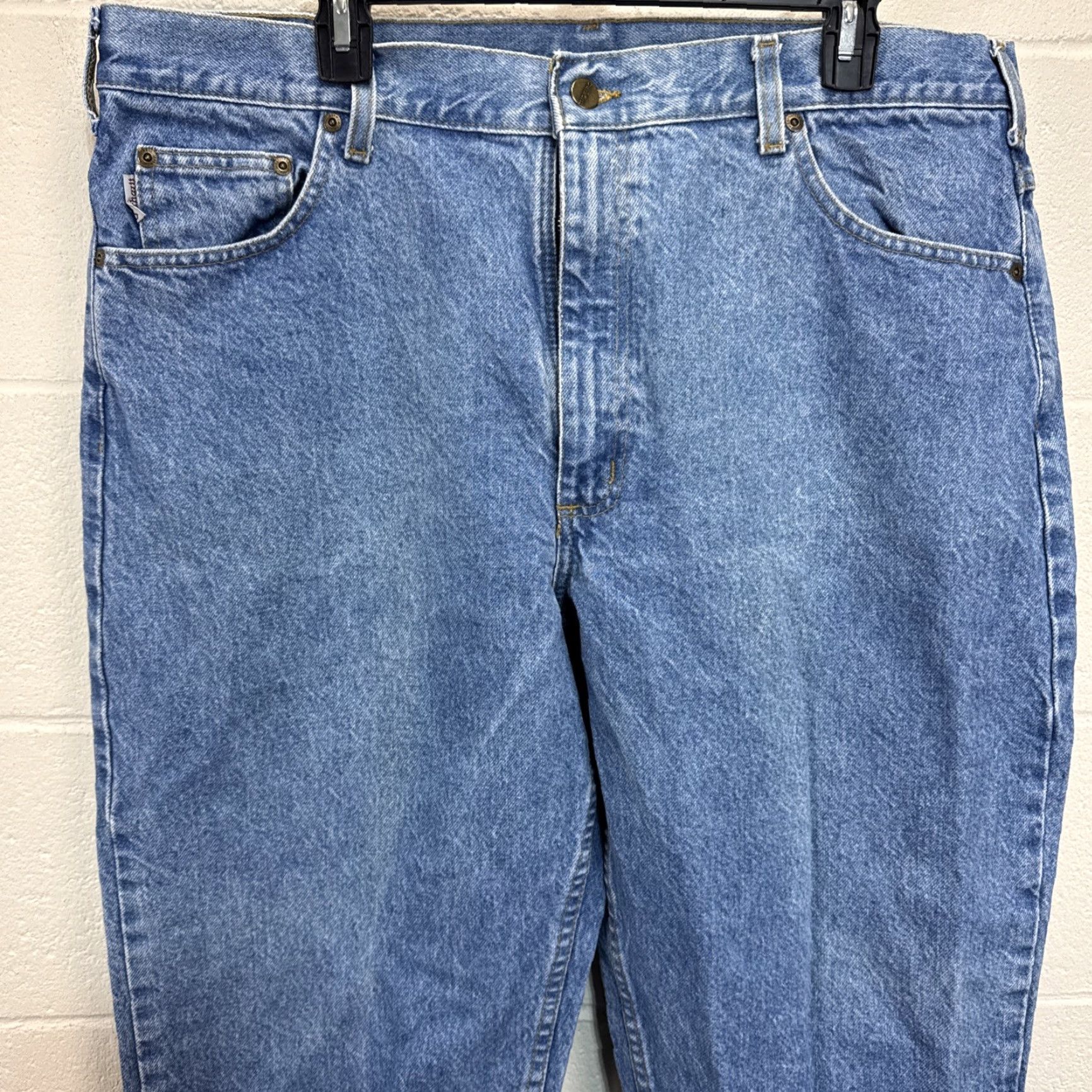 Carhartt Carhartt Mens Jeans Denim Relaxed Fit Medium Wash 40x30 Carhartt Logo 5-Pocket Style Straight Vintage No Mens Size US 40 / EU 56 - 4 Thumbnail