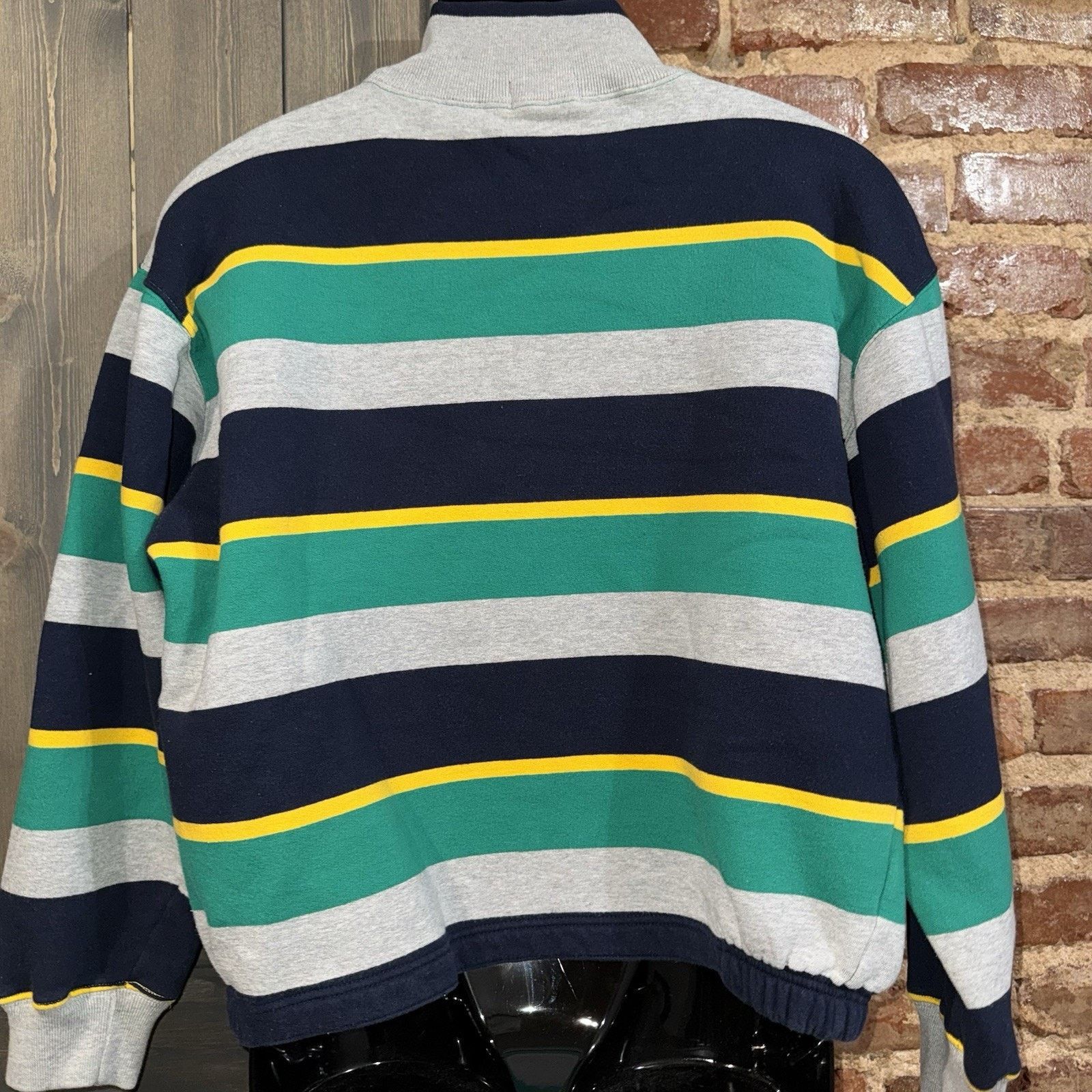 Nautica 90’s Mock Neck Color Block Sweatshirt Sz L Retro EUC Preppy Size US L / EU 52-54 / 3 - 4 Thumbnail