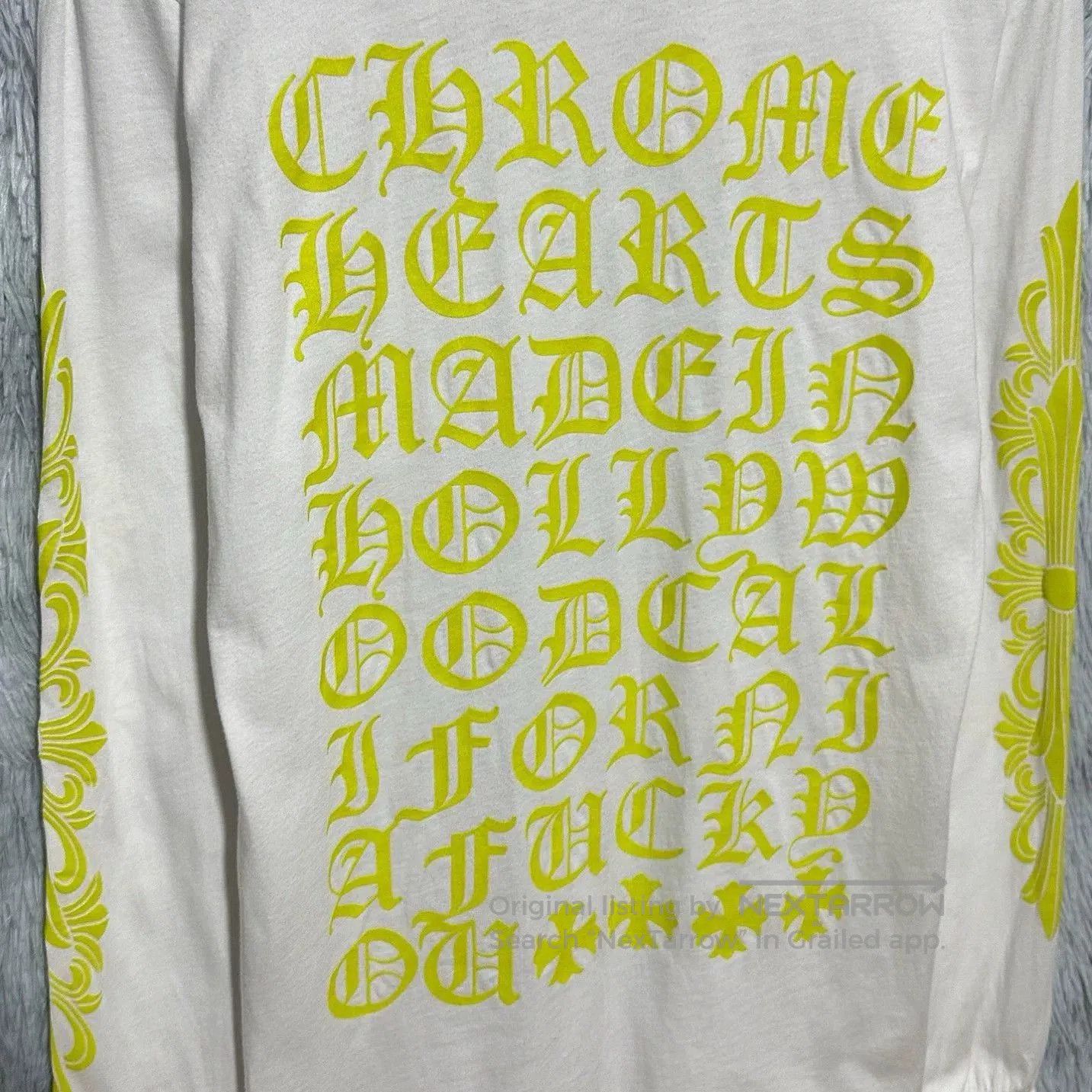 Chrome Hearts chrome hearts long sleeve t-shirt with yellow print. Size US M / EU 48-50 / 2 - 7 Thumbnail