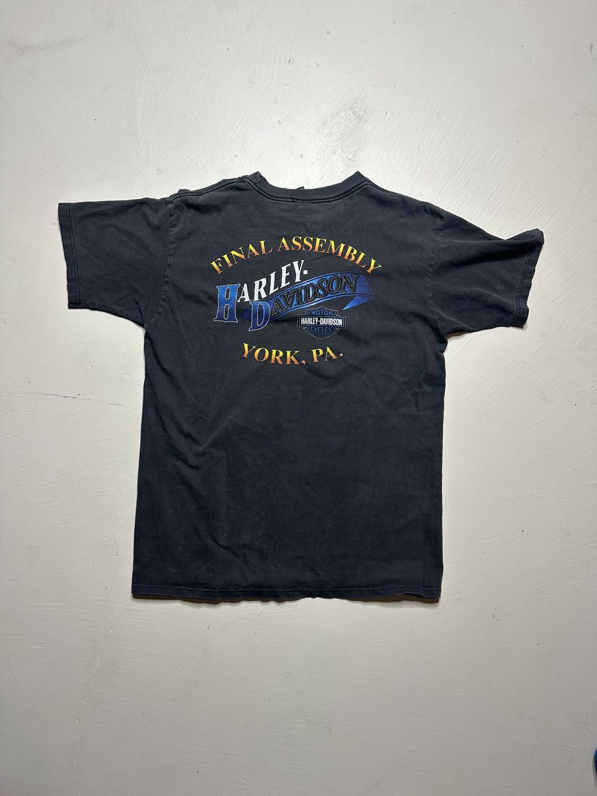 Harley Davidson 2000s Faded Harley Davidson Vintage T Shirt Size US L / EU 52-54 / 3 - 8 Thumbnail