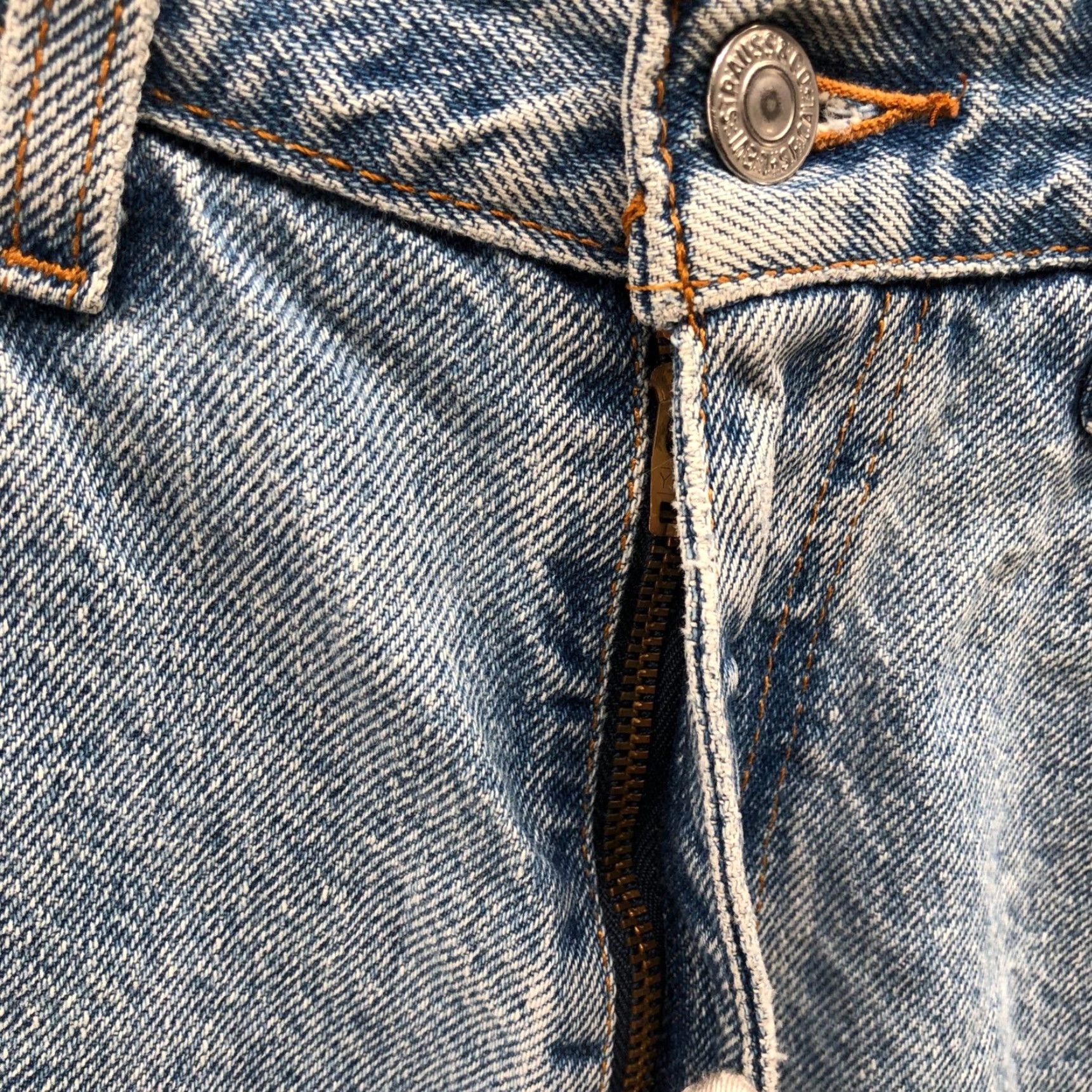 Levi's VTG Levis 550 Denim Shorts Mens 30 Light Wash Blue Frayed Dad Relaxed Fit Cotton Size US 30 / EU 46 - 6 Thumbnail