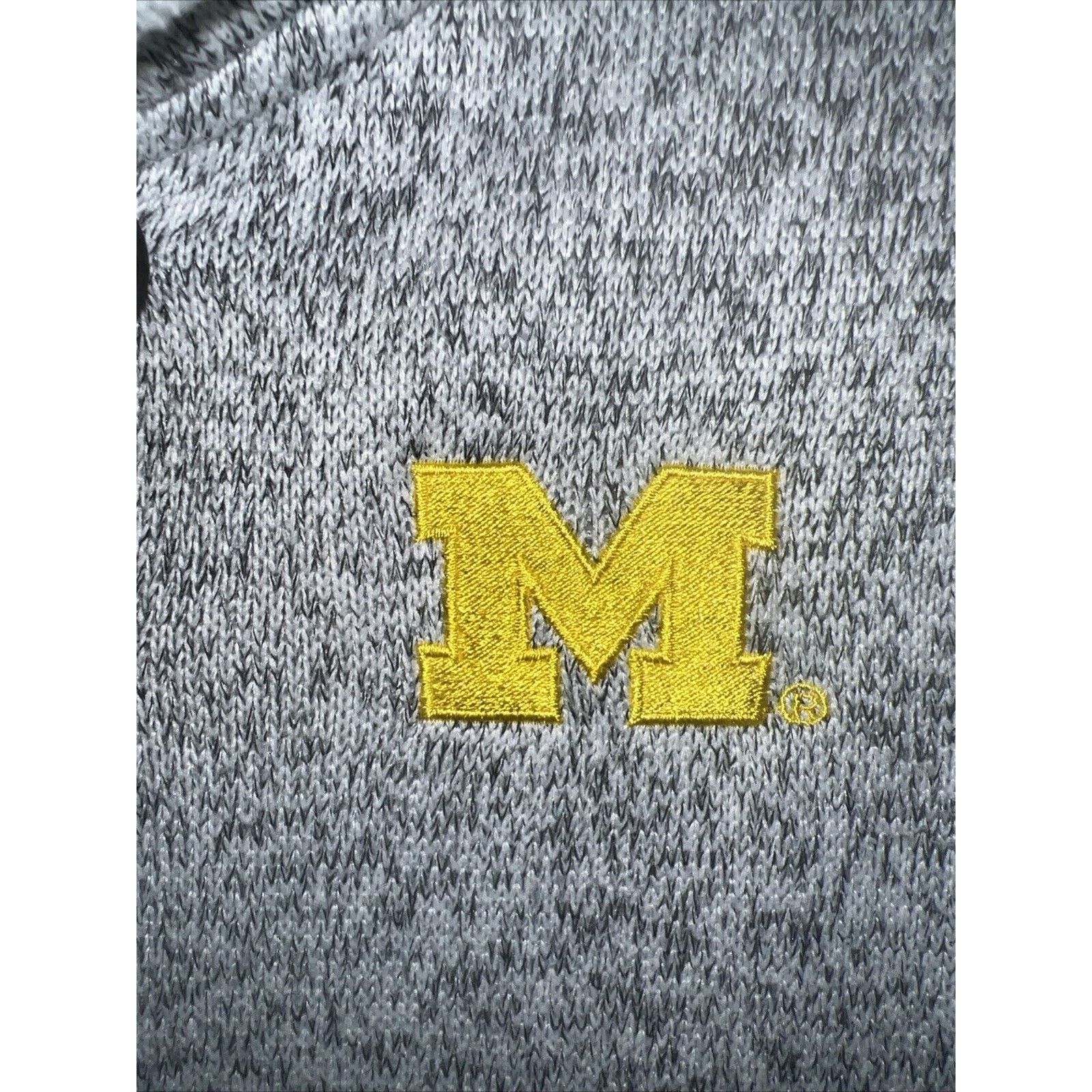 Champion Michigan Wolverines Sweater Women’s Small Gray Cowl Neck Size S / US 4 / IT 40 - 3 Thumbnail
