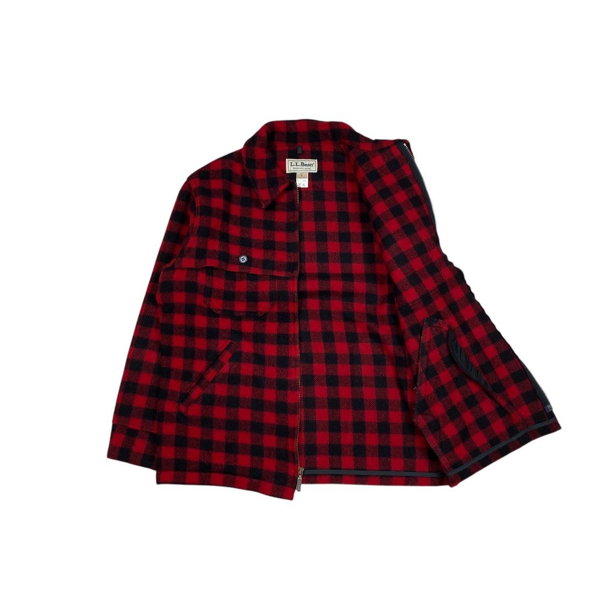 L.L. Bean × Vintage Vintage L.L.Bean Plaid Wool Hunting Work Jacket Size US M / EU 48-50 / 2 - 3 Thumbnail