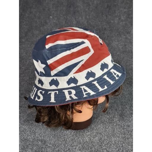 Other Australia Day Bucket Hat Cotton Austrailian Flag Brim Countr Size ONE SIZE - 4 Thumbnail