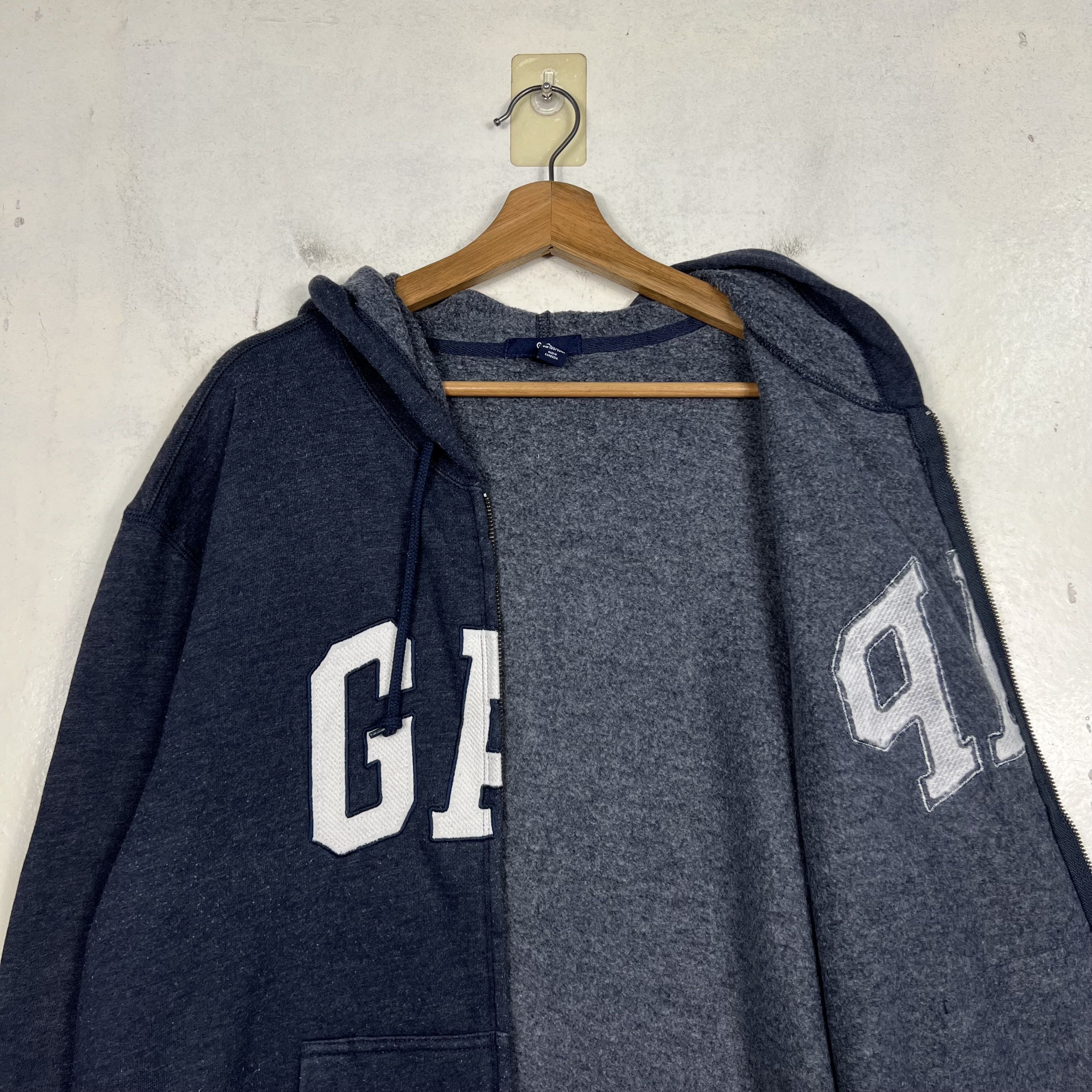 Gap GAP Spellout Big Logo Zipper Hoodie Sweatshirt #3835-C175 Size US L / EU 52-54 / 3 - 9 Thumbnail