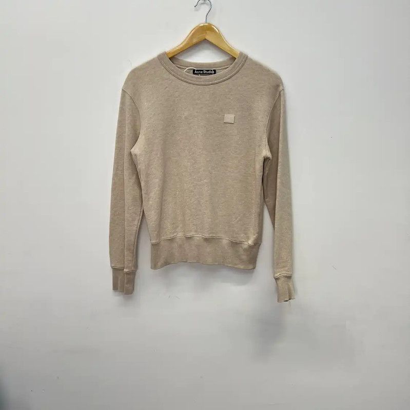 Acne Studios Acne Studios Beige Cotton Women's Sweatshirt Size XS / US 0-2 / IT 36-38 - 1 Thumbnail