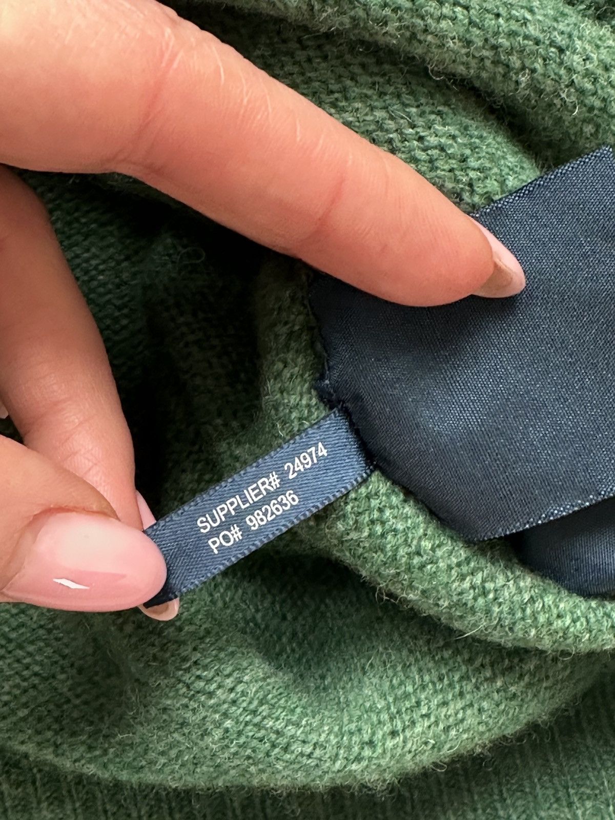 Polo Ralph Lauren × Vintage Womens Vintage Polo Ralph Lauren Y2k V neck Sweater Jumper Size L / US 10 / IT 46 - 10 Thumbnail