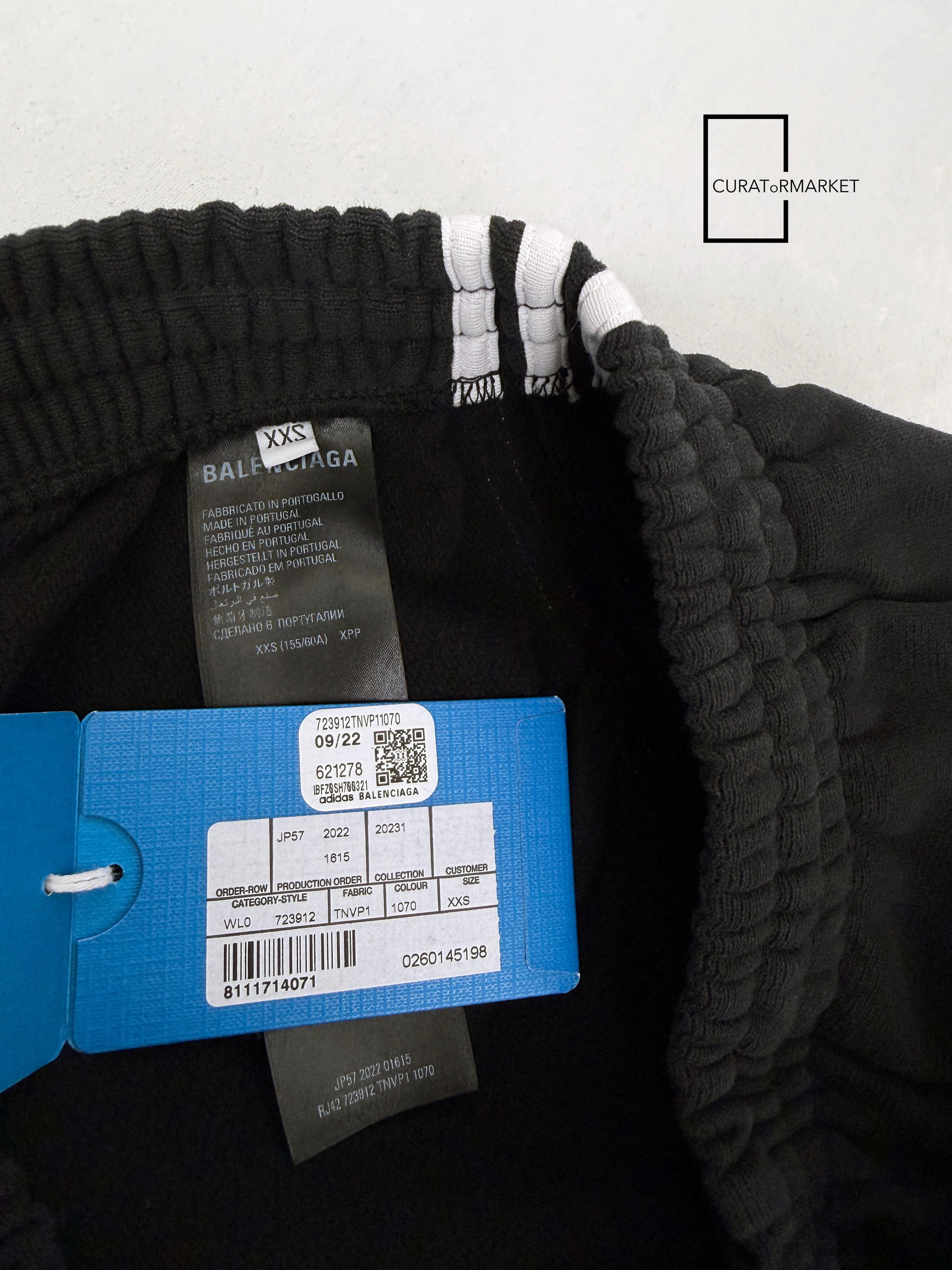 Adidas × Balenciaga XXS Cuffed Relaxed Track Pant Embroidered Logo Stripes SS21 Size US 32 / EU 48 - 11 Thumbnail
