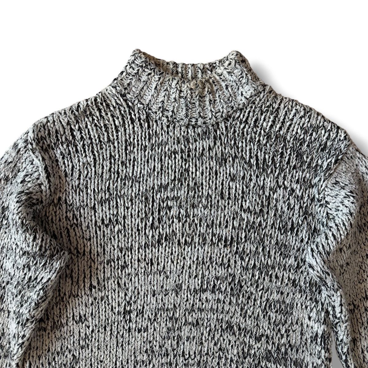 Issey Miyake AW1995 Issey Miyake Men Wool Rib Knitwear Mock Neck Sweater Size US XXL / EU 58 / 5 - 3 Thumbnail