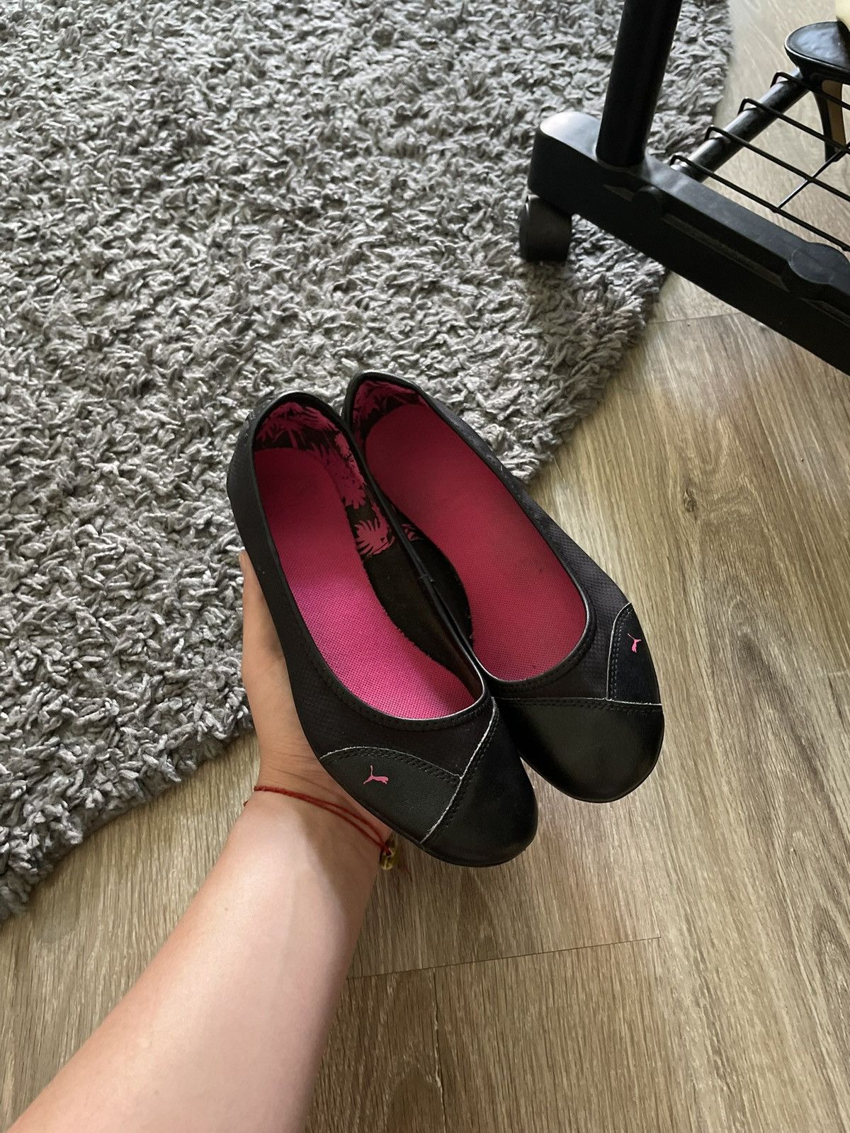 Puma × Vintage Vintage 00s Puma Ballet Flats Y2K Speedcat Princess Shoes Size US 7.5 / IT 37.5 - 1 Thumbnail