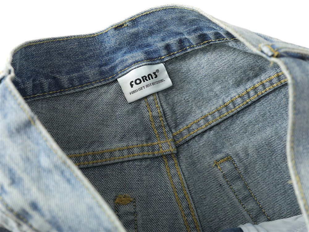 Jean Retro Punk-Vibe Men's Washed Denim Jeans Size US 32 / EU 48 - 4 Thumbnail