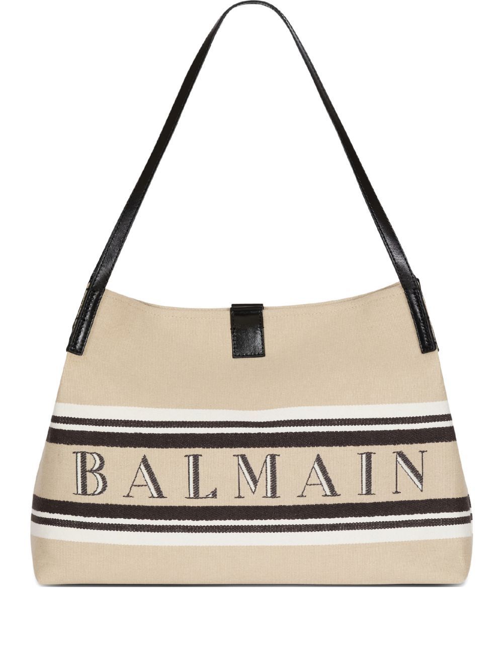 Balmain RELEASE CANVAD AND LEATHER MEDIUM TOTE Size ONE SIZE - 1 Thumbnail