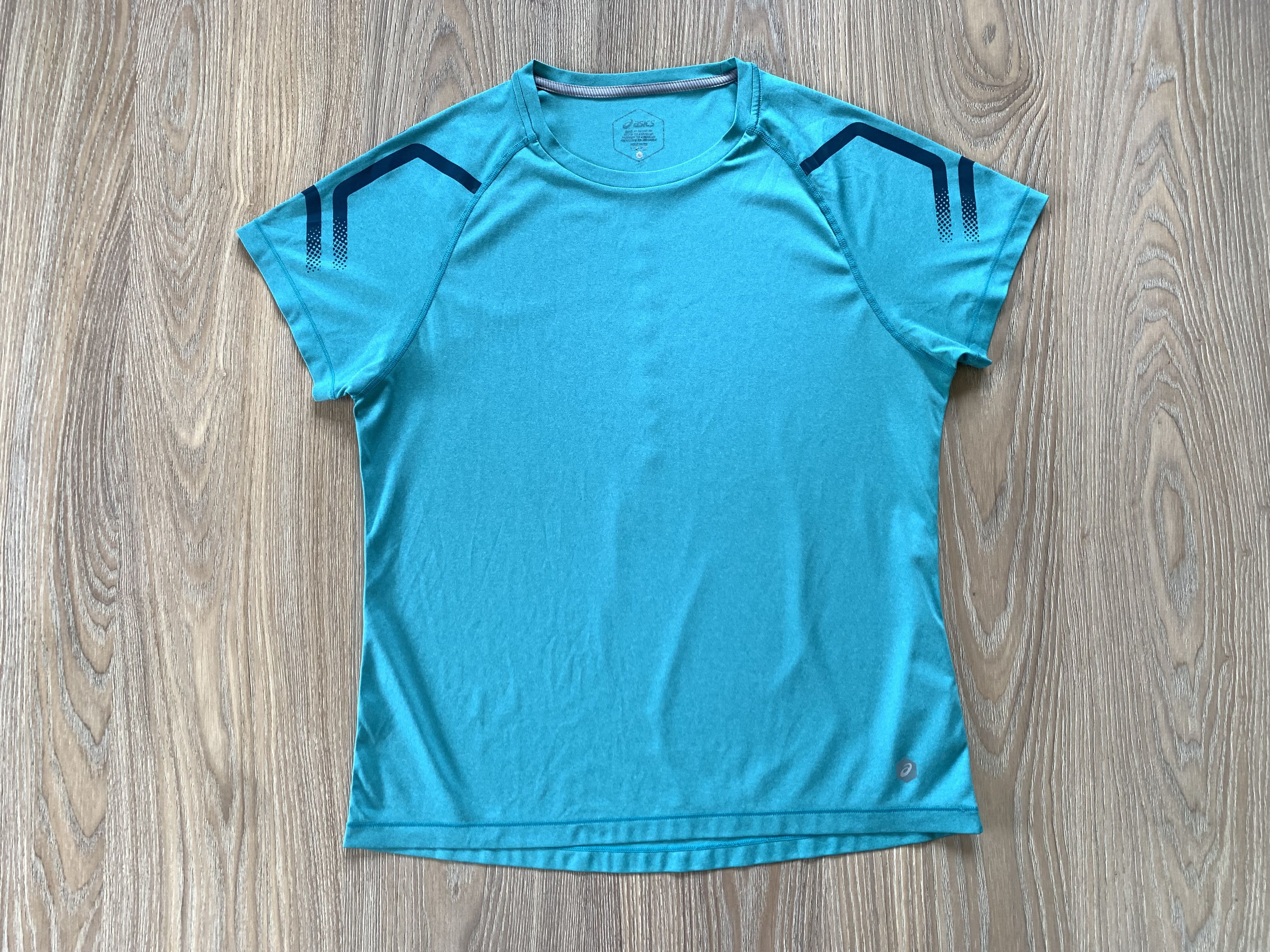 Asics Asics Performance Turquoise Running T-Shirt Size L / US 10 / IT 46 - 2 Thumbnail