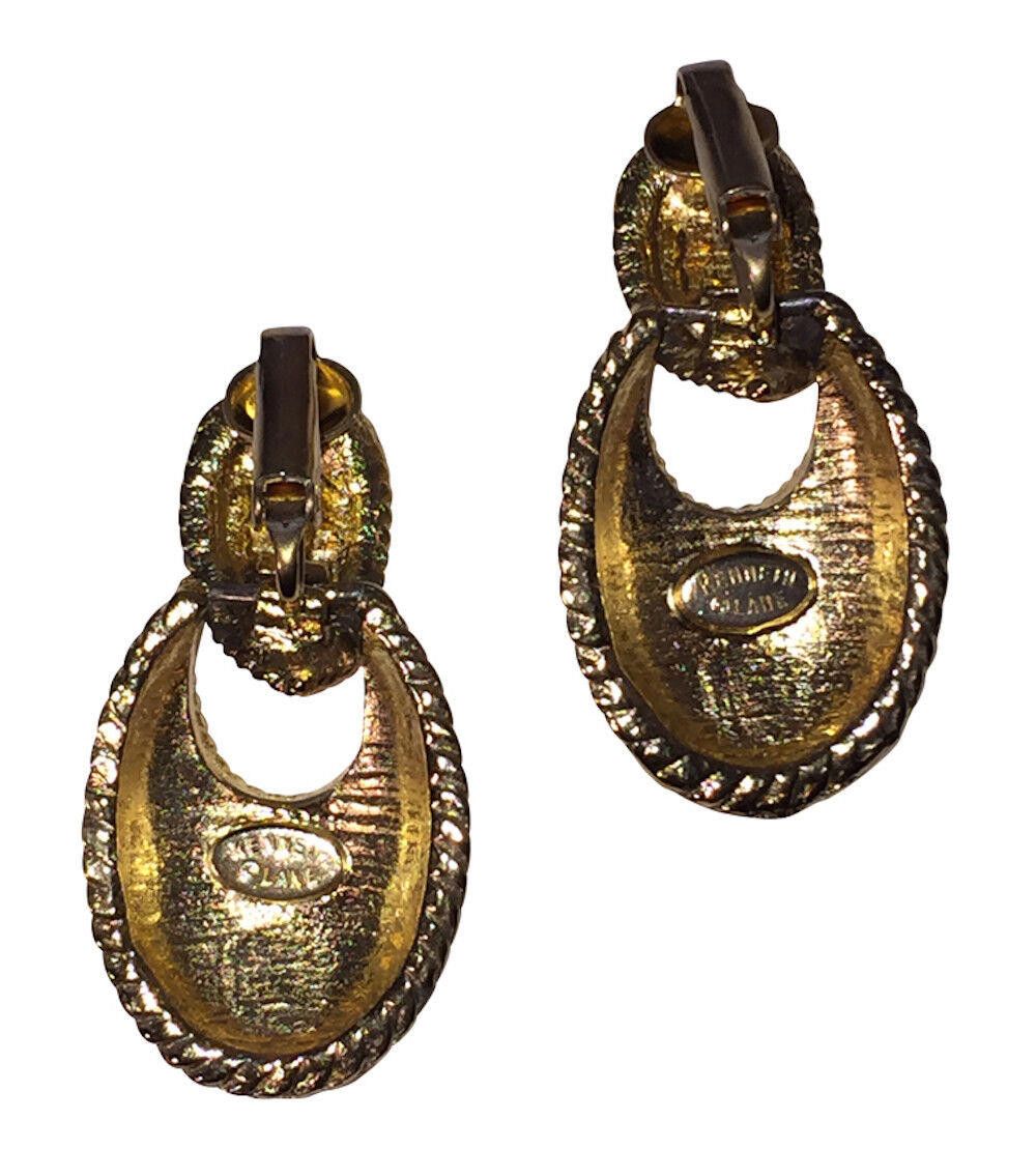 Designer Kenneth Lane Pinecone Dangle Hoop Earrings Size ONE SIZE - 5 Thumbnail