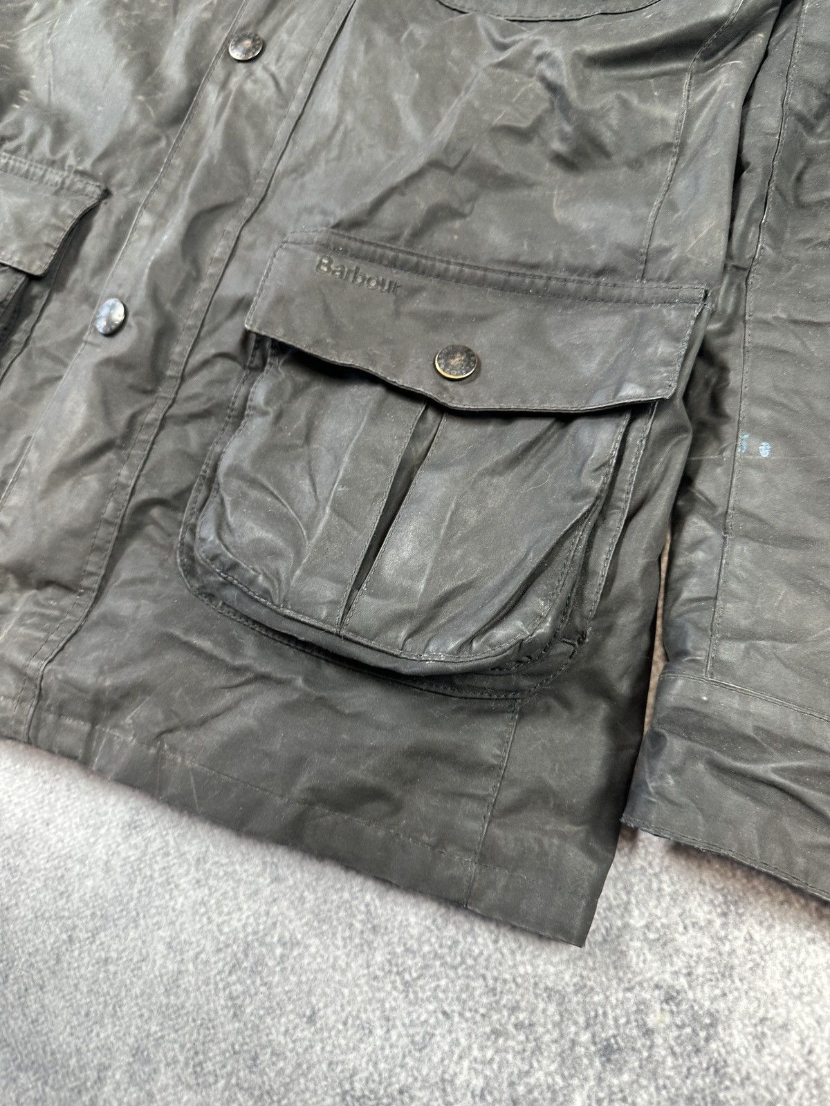 Barbour Vintage Barbour Wax Sapper Jacket UK Style Streetwear L Size US L / EU 52-54 / 3 - 3 Thumbnail